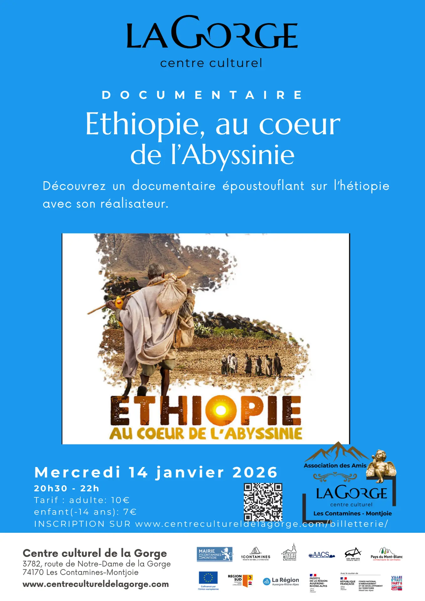 Documentaire Ethiopie, au cœur de l'Abyssinie au Centre Culturel de la Gorge_Les Contamines-Montjoie