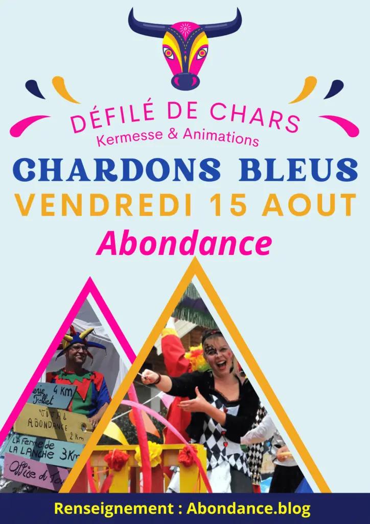 Affiche fête des chardons bleus