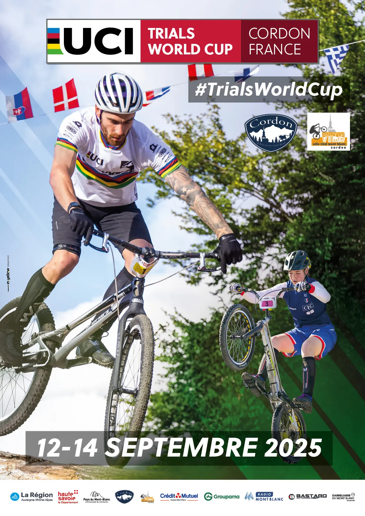 Affiche Coupe du Monde VTT Trial 2025