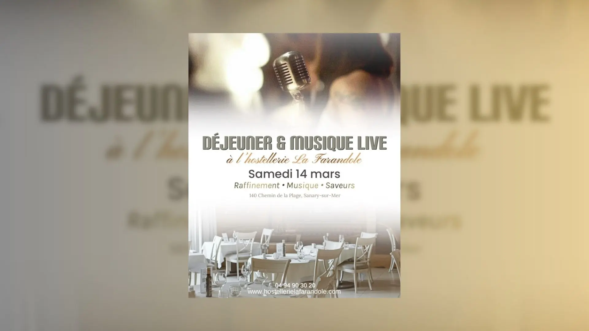 Déjeuner & Musique Live à l'Hostellerie La Farandole_Sanary-sur-Mer