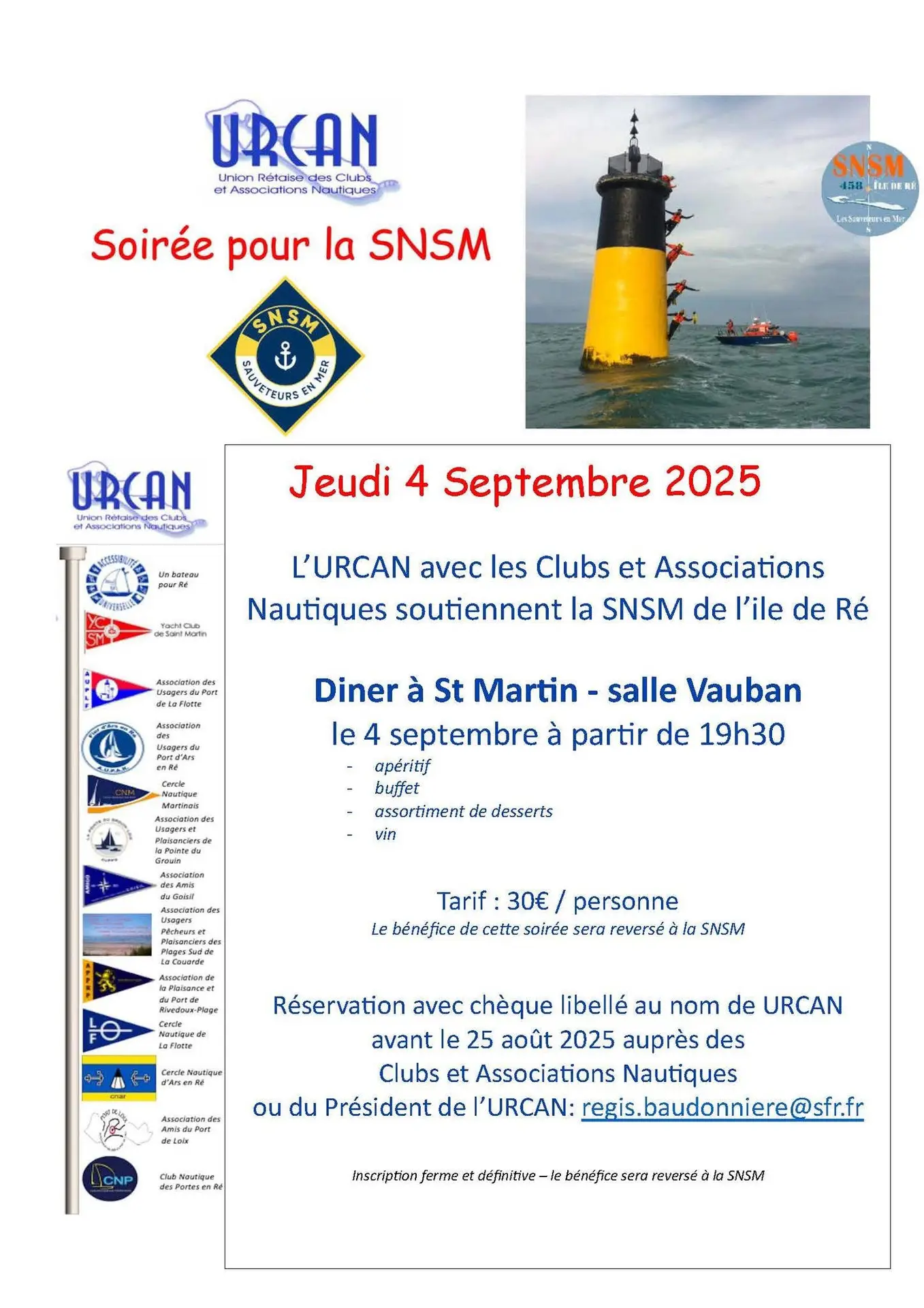 Affiche Diner SNSM