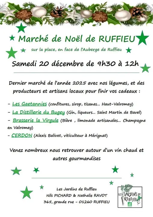 Marché de Noêl à Ruffieu_Haut Valromey