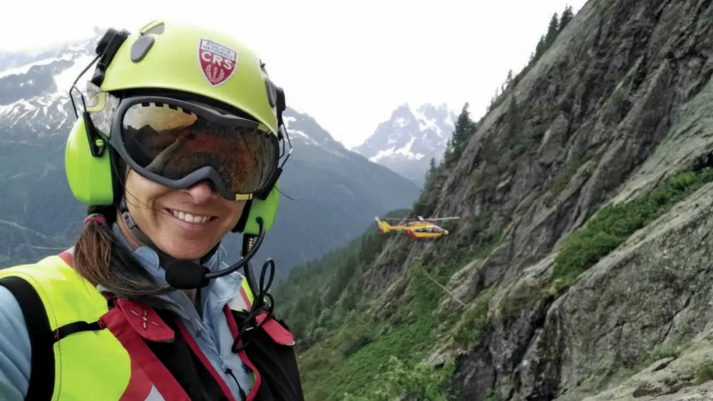 Entrainement avec les CRS ALPES, Marion Poitevin