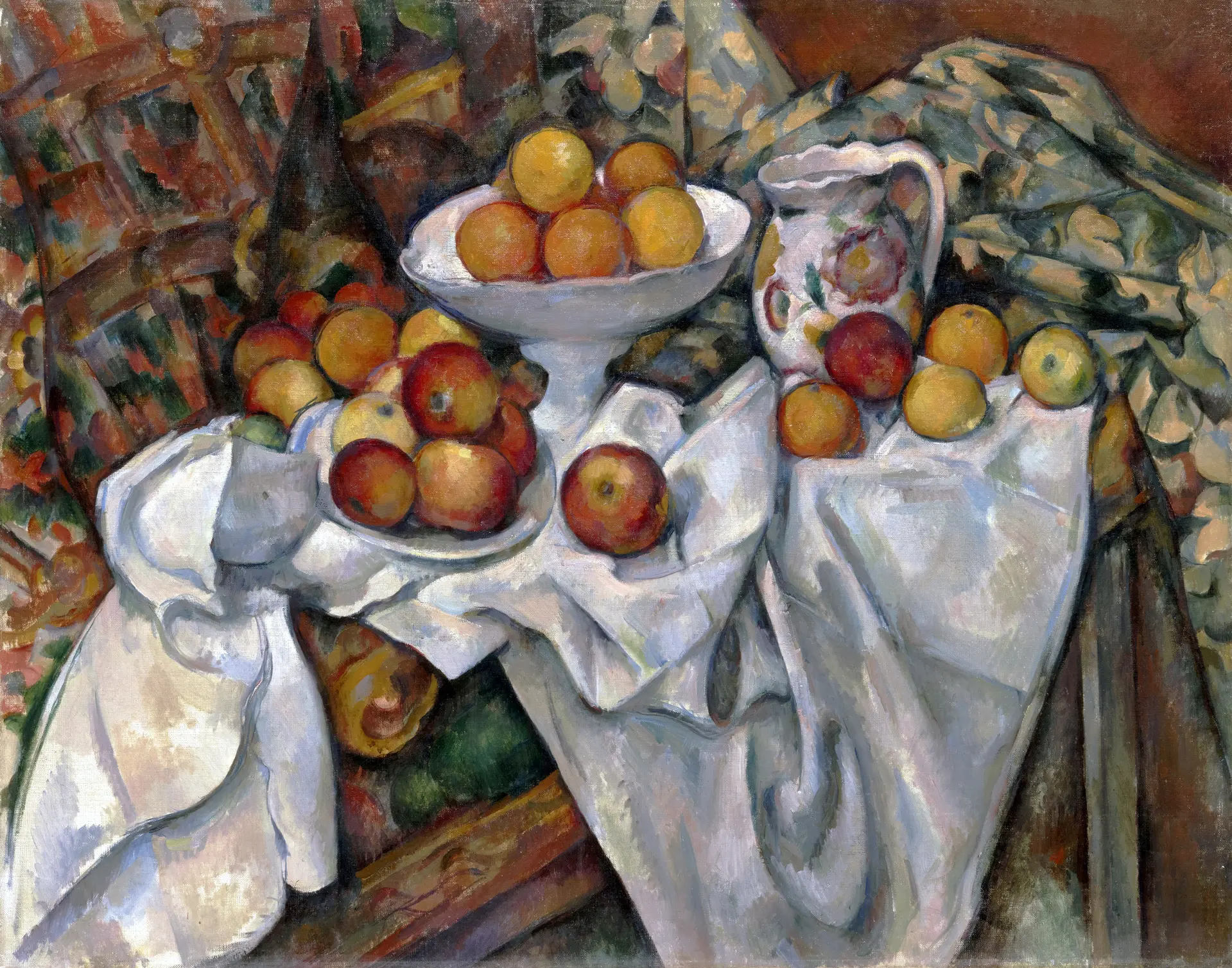 Nature morte aux pommes et aux oranges