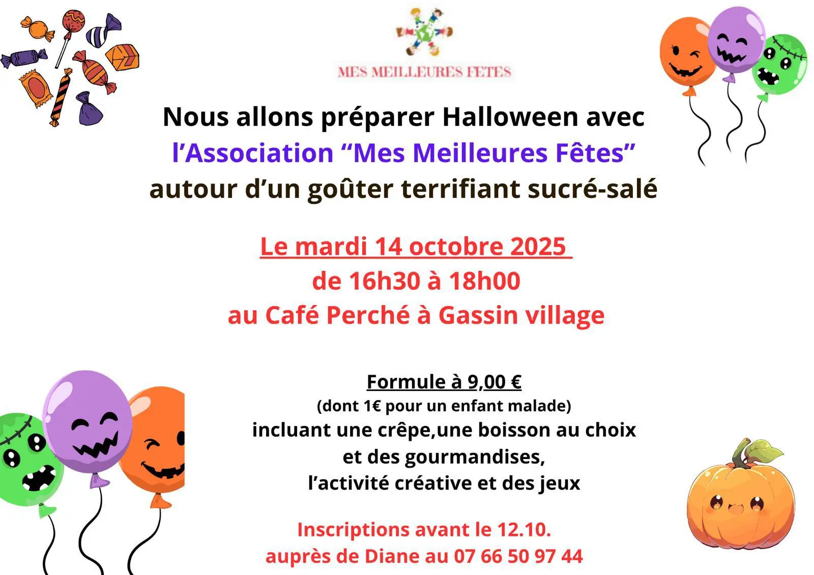 Gouter terrifiant d'Halloween