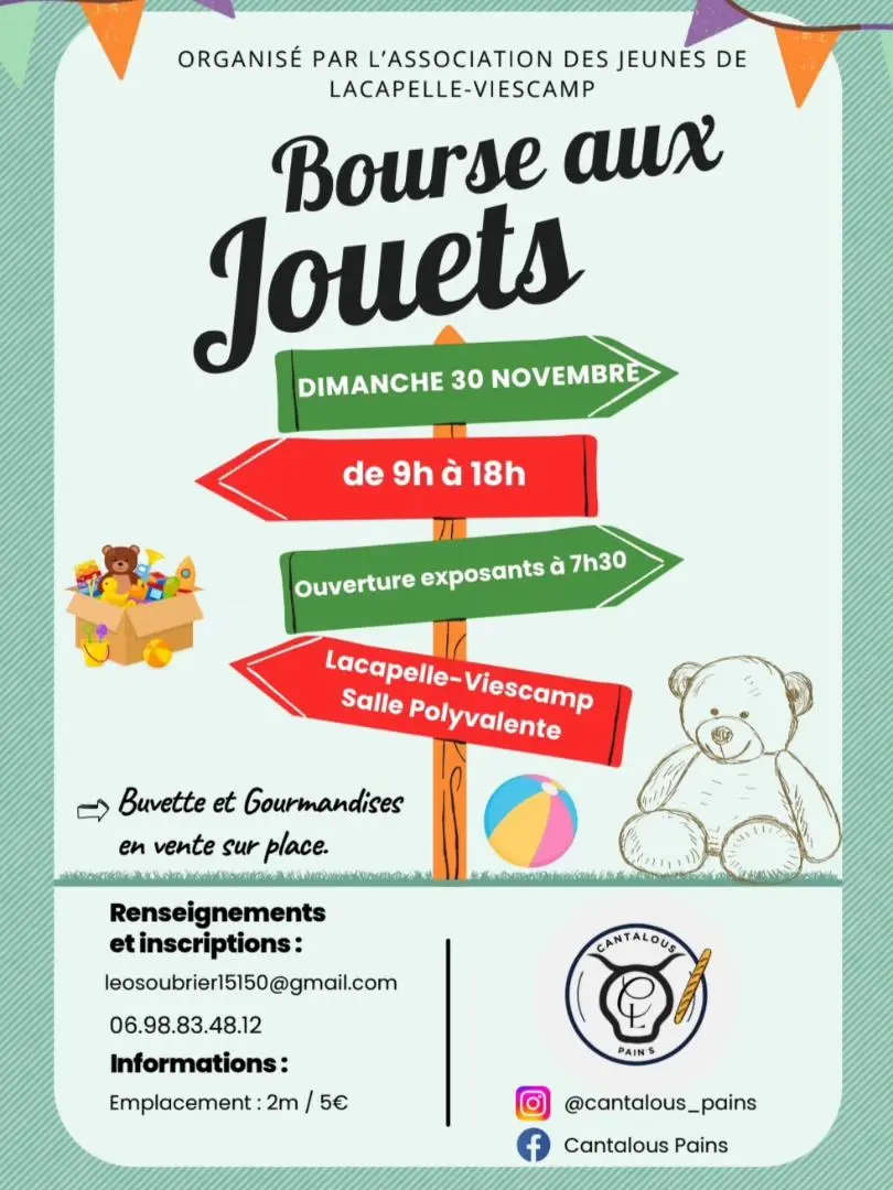 Bourse aux jouets à Lacapelle Viescamp