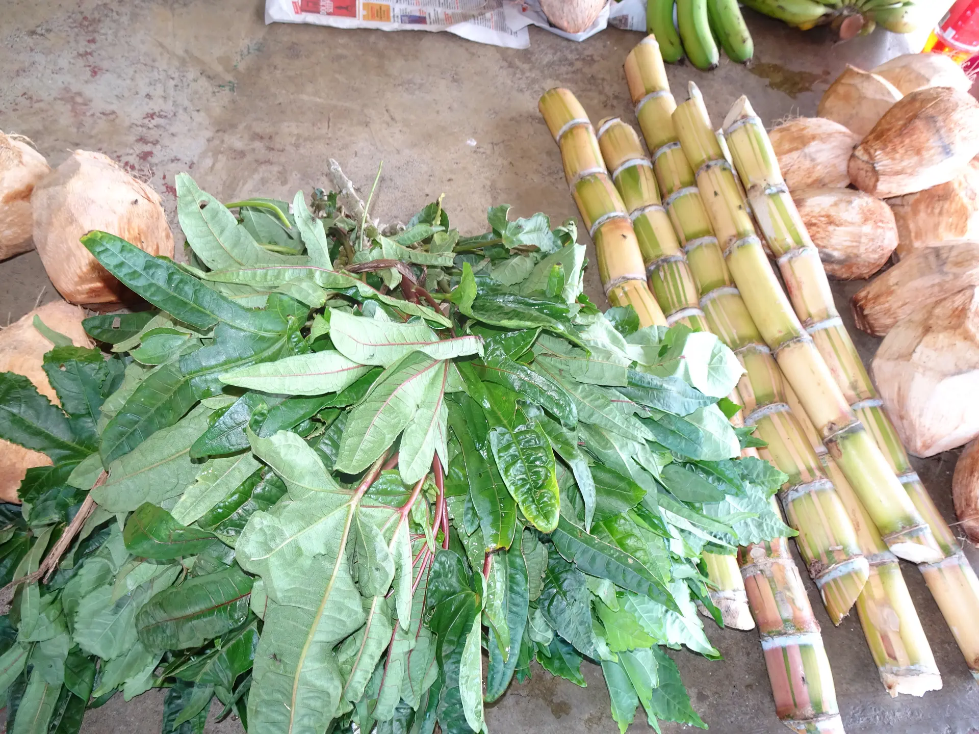 Produit locaux - Marché Thio mission