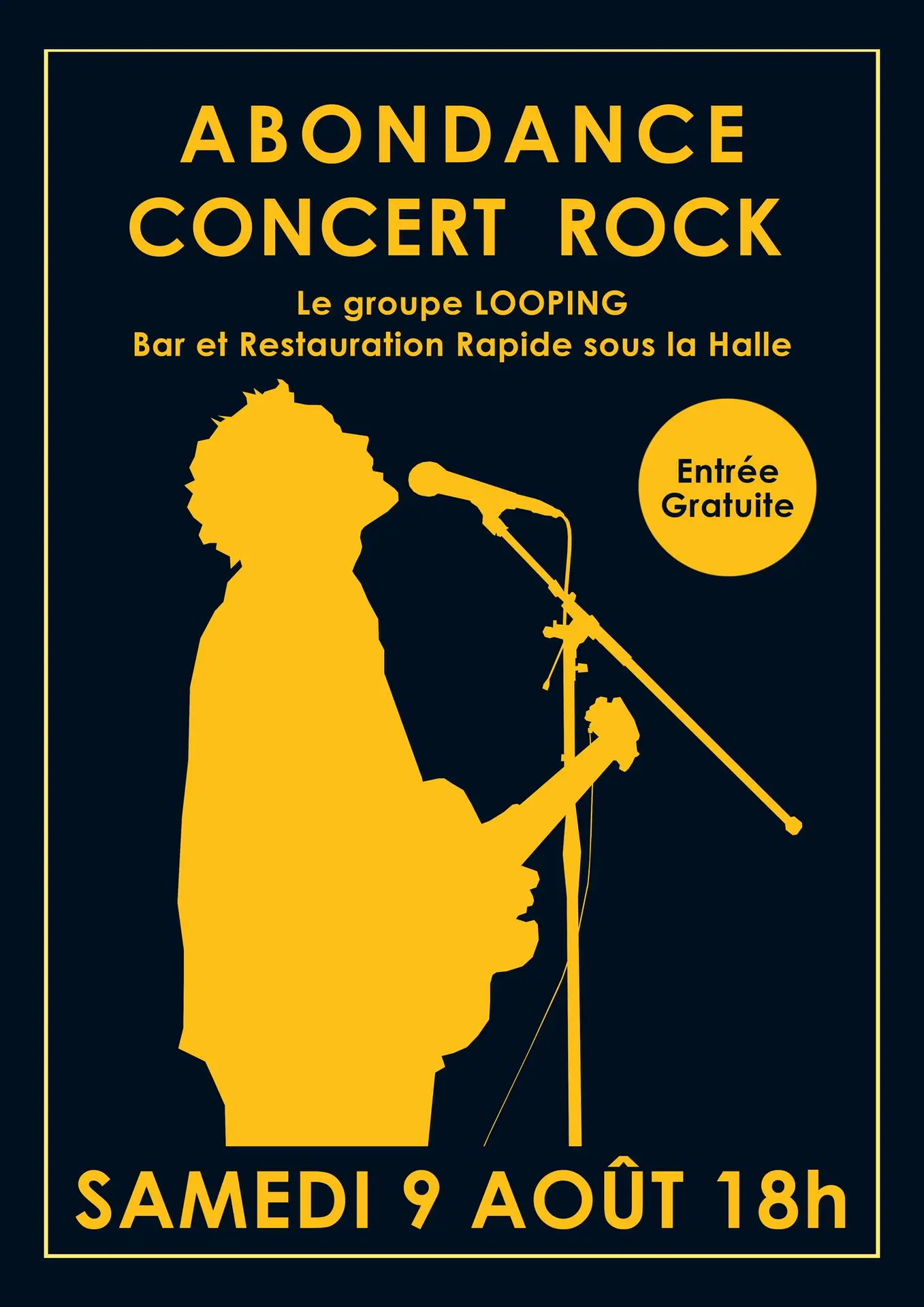 Affiche concert de rock
