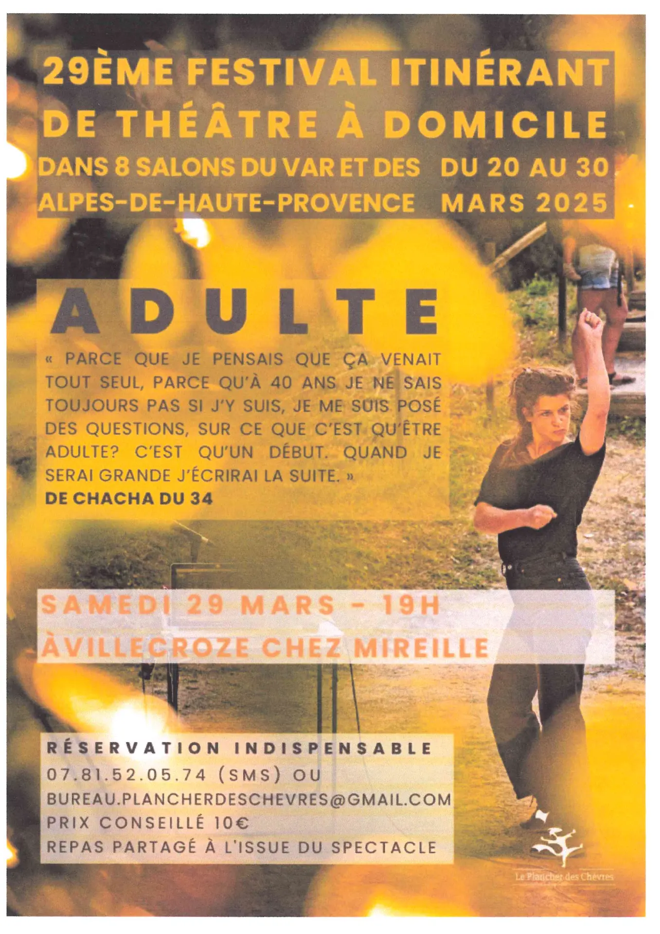 Théâtre itinérant à Villecroze
