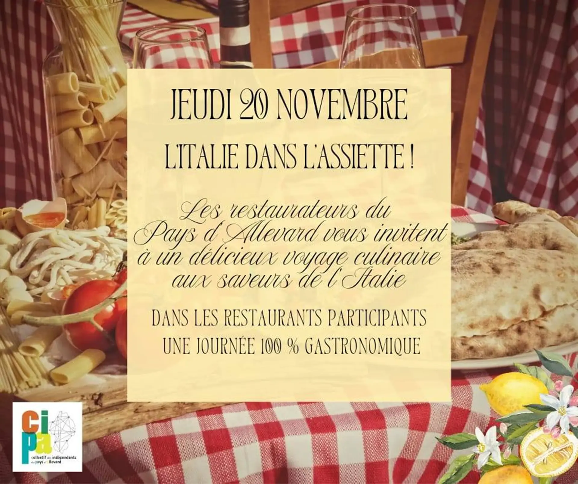 L'Italie dans l'assiette - Les journées italiennes dans le pays d'Allevard