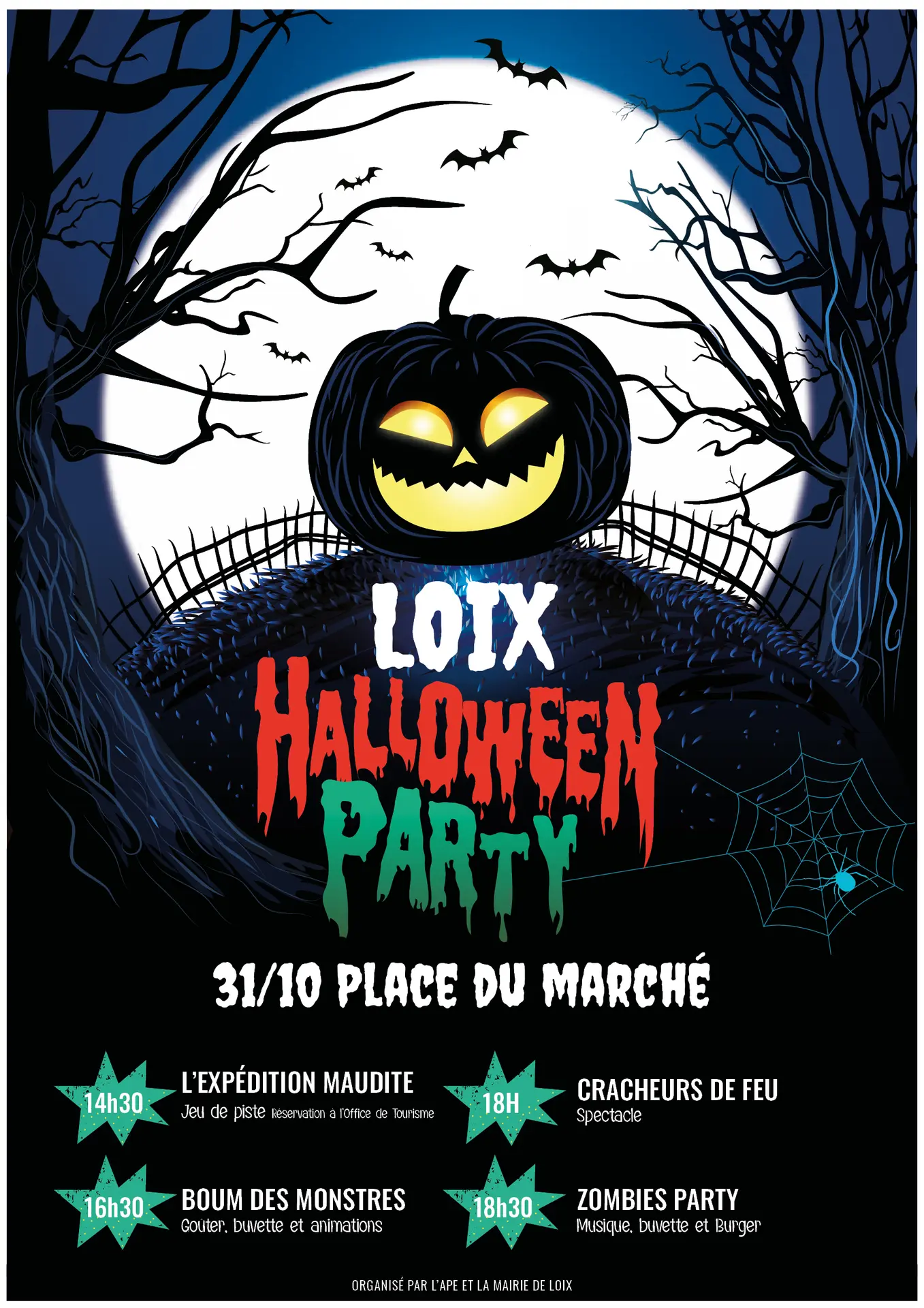 Halloween à Loix, programme