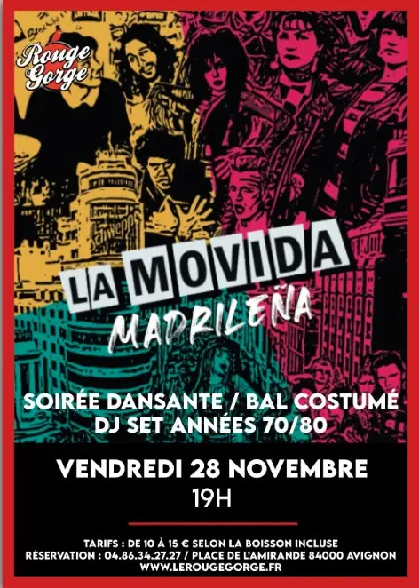 Movida Espanola : soirée dansante et bal masqué années 70-80_Avignon