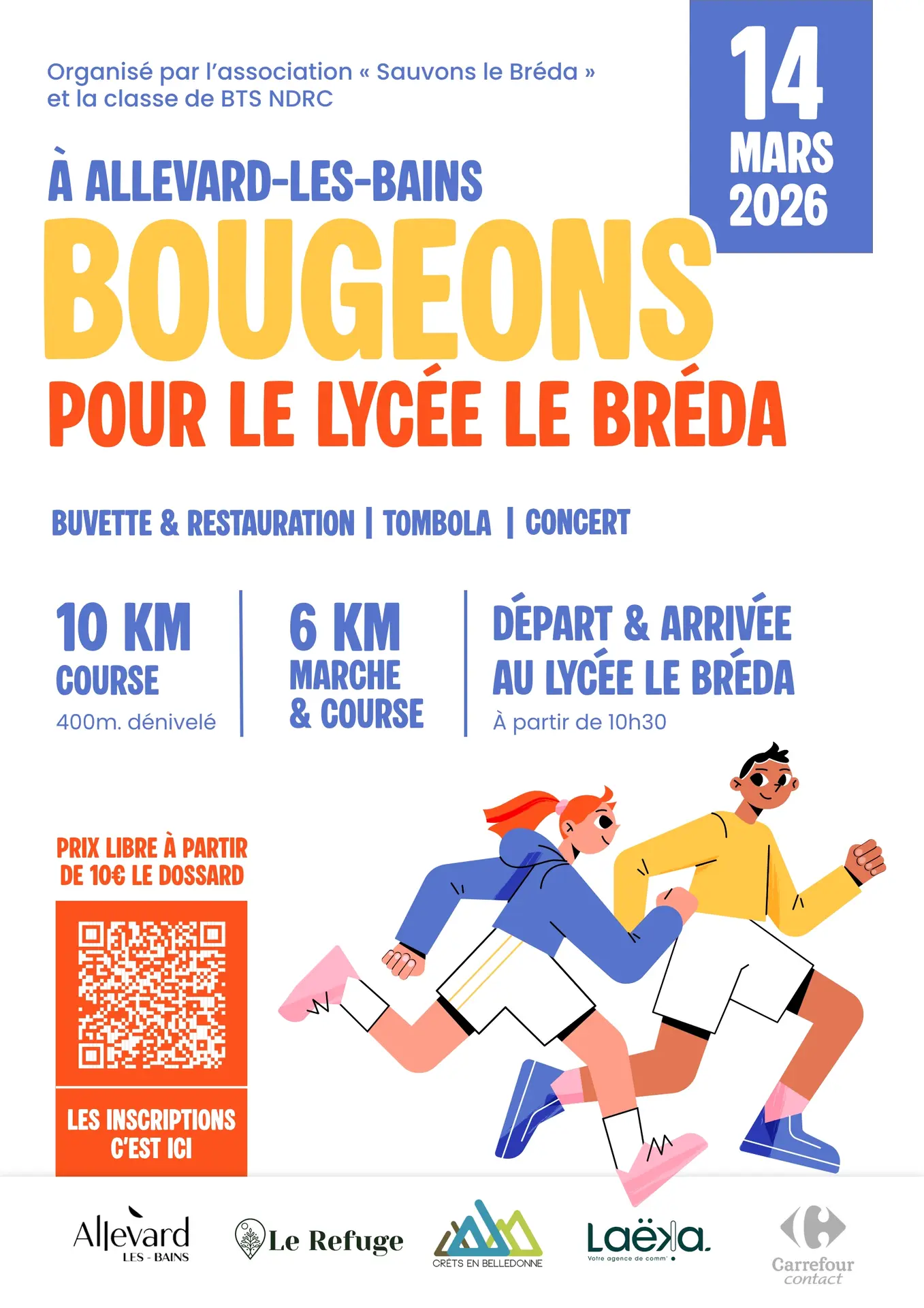 Course & marche caritative : bougeons pour le lycée Le Bréda_Allevard