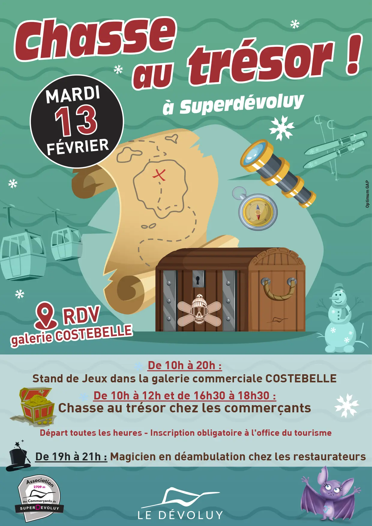 Chasse au trésor des commerçants de Superdévoluy