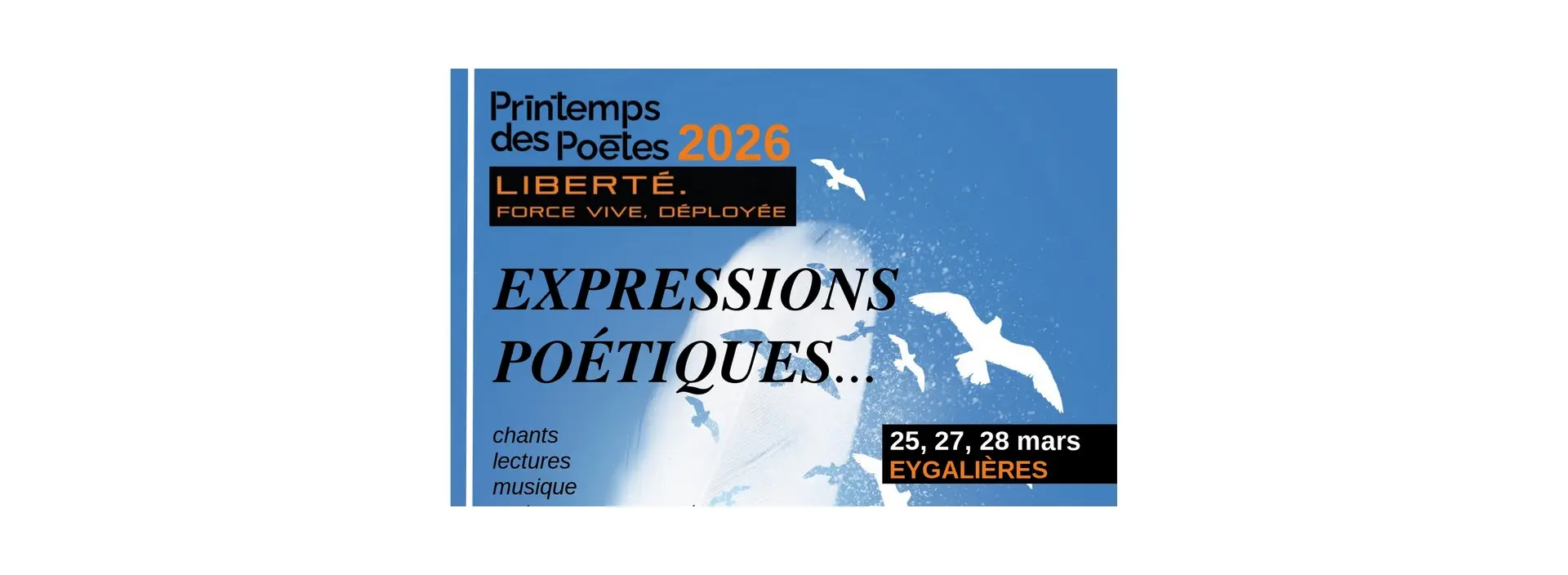 Vignette Le Printemps des Poètes à Eygalières 25.03 au 28.03.26