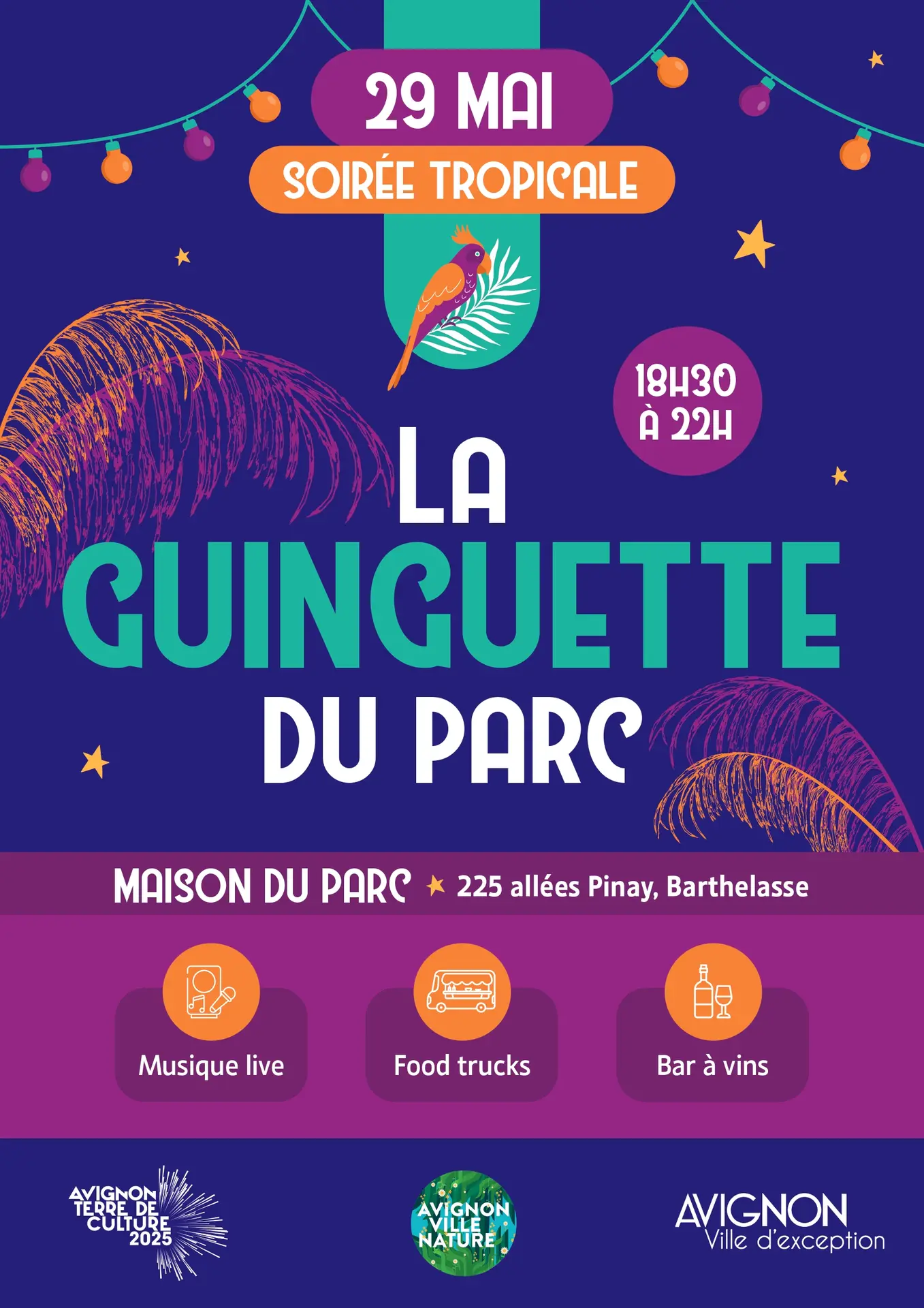 Guinguette du parc - Soirée troplcale