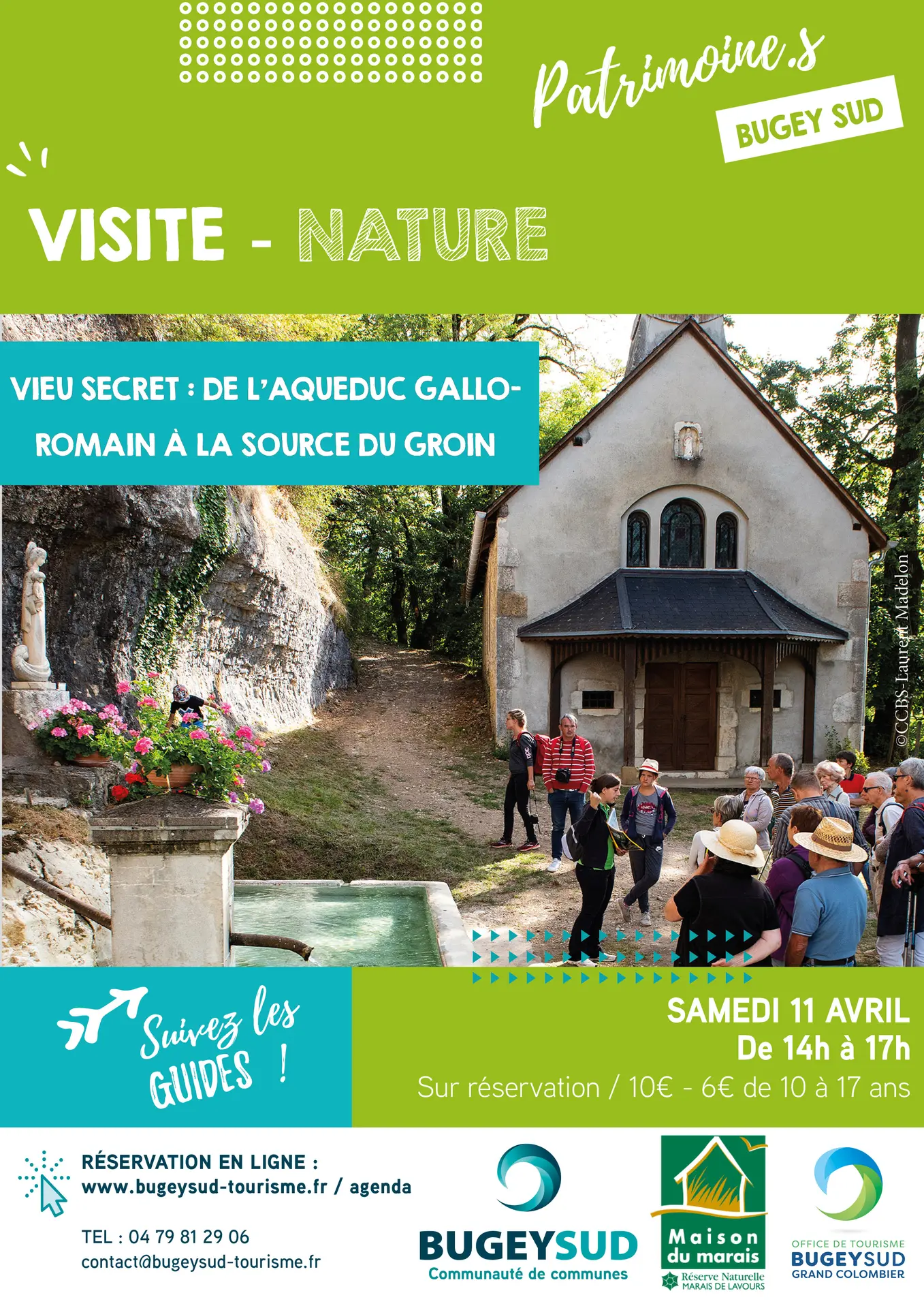 Affiche Visite guidée Vieu secret : de l'aqueduc romain à la source du Groin_Valromey-sur-Séran