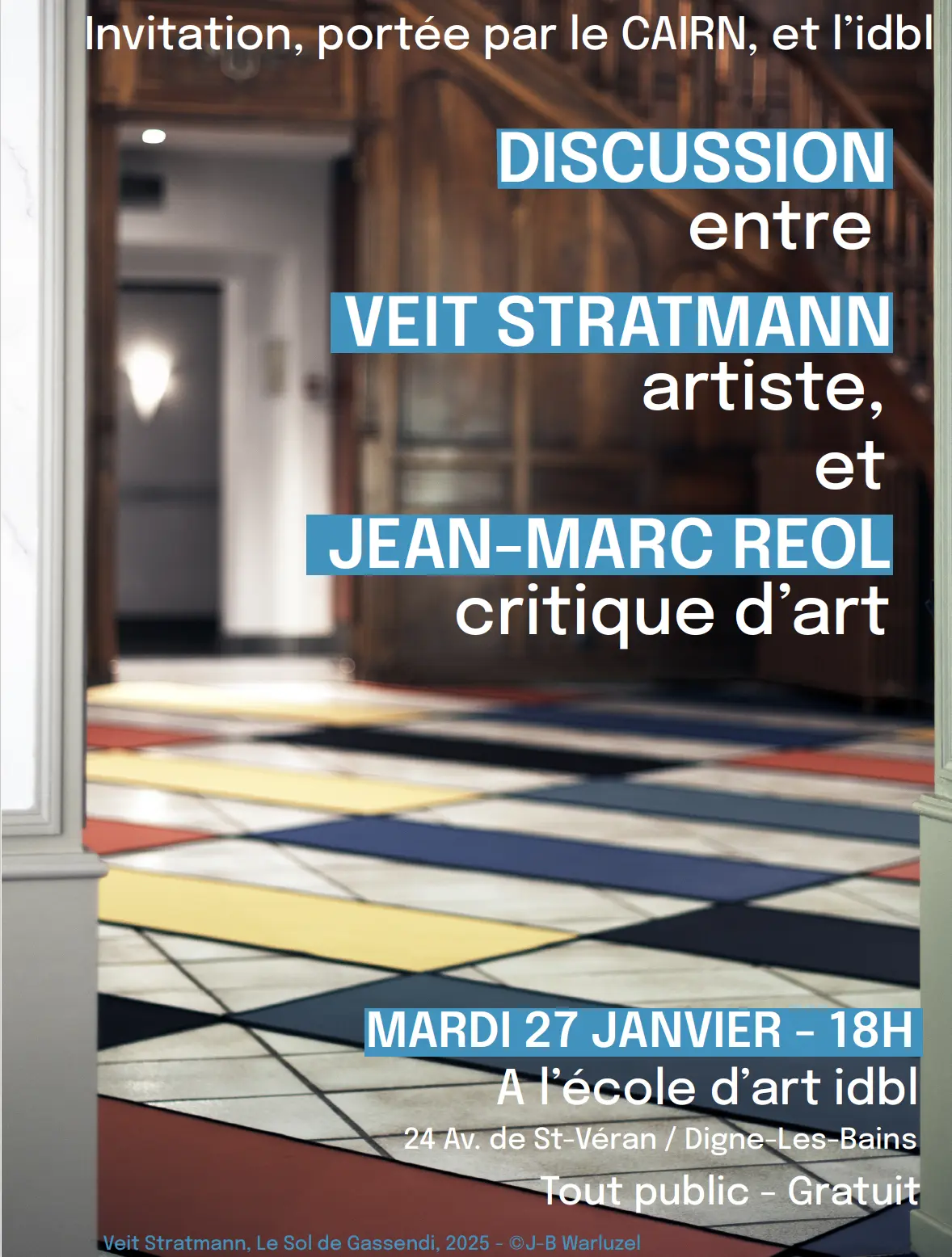 Affiche - Discussion entre Veit Stratmann et Jean-Marc Réol