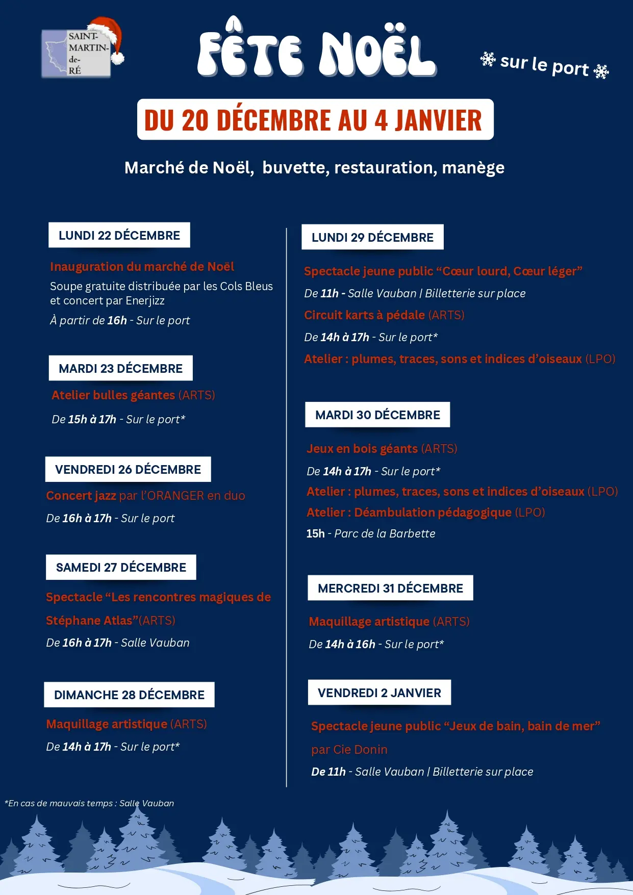 Saint-Martin de Ré fête Noël_Saint-Martin-de-Ré