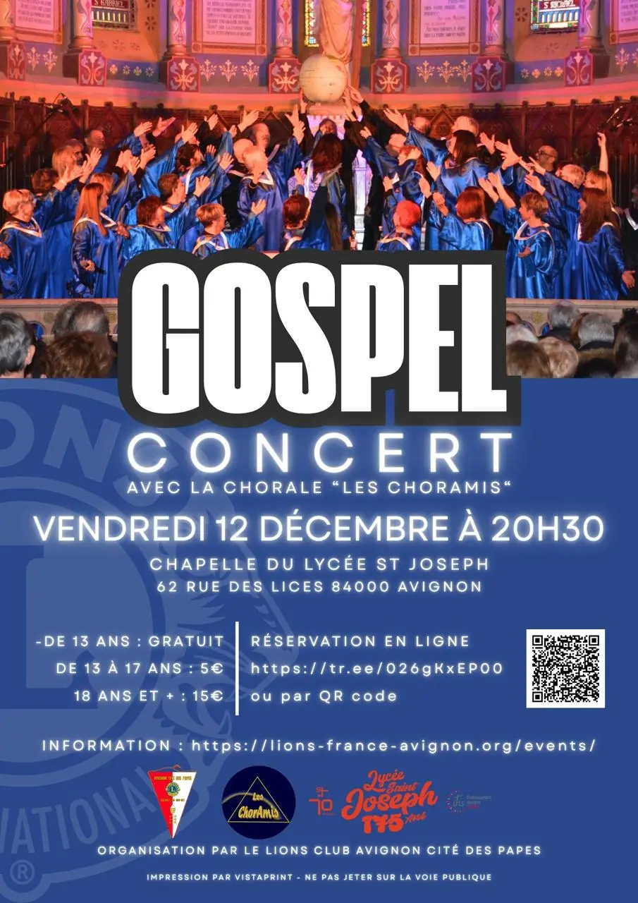 Concert gospel avec la chorale Les ChorAmis_Avignon