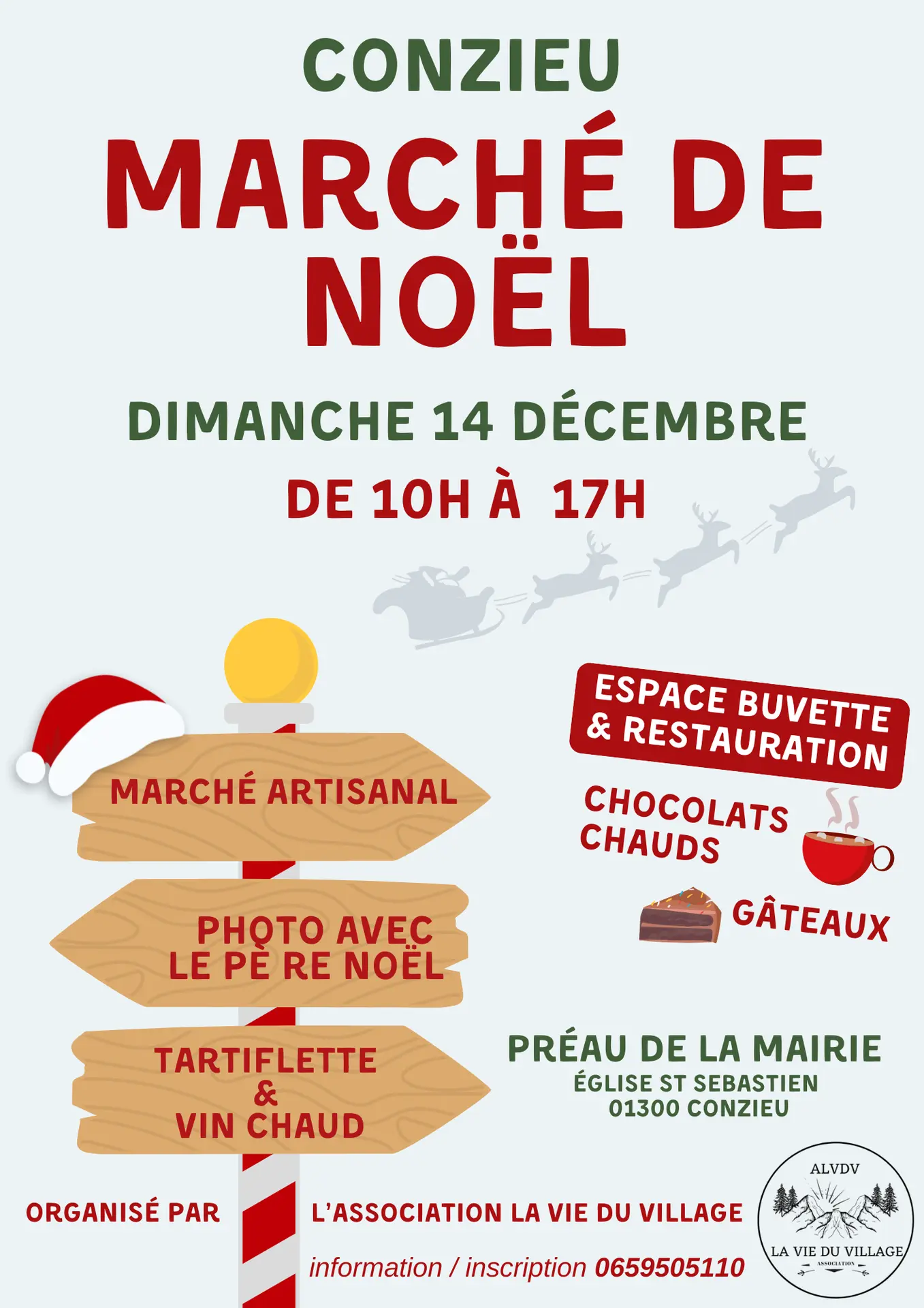 Marché de Noël à Conzieu
