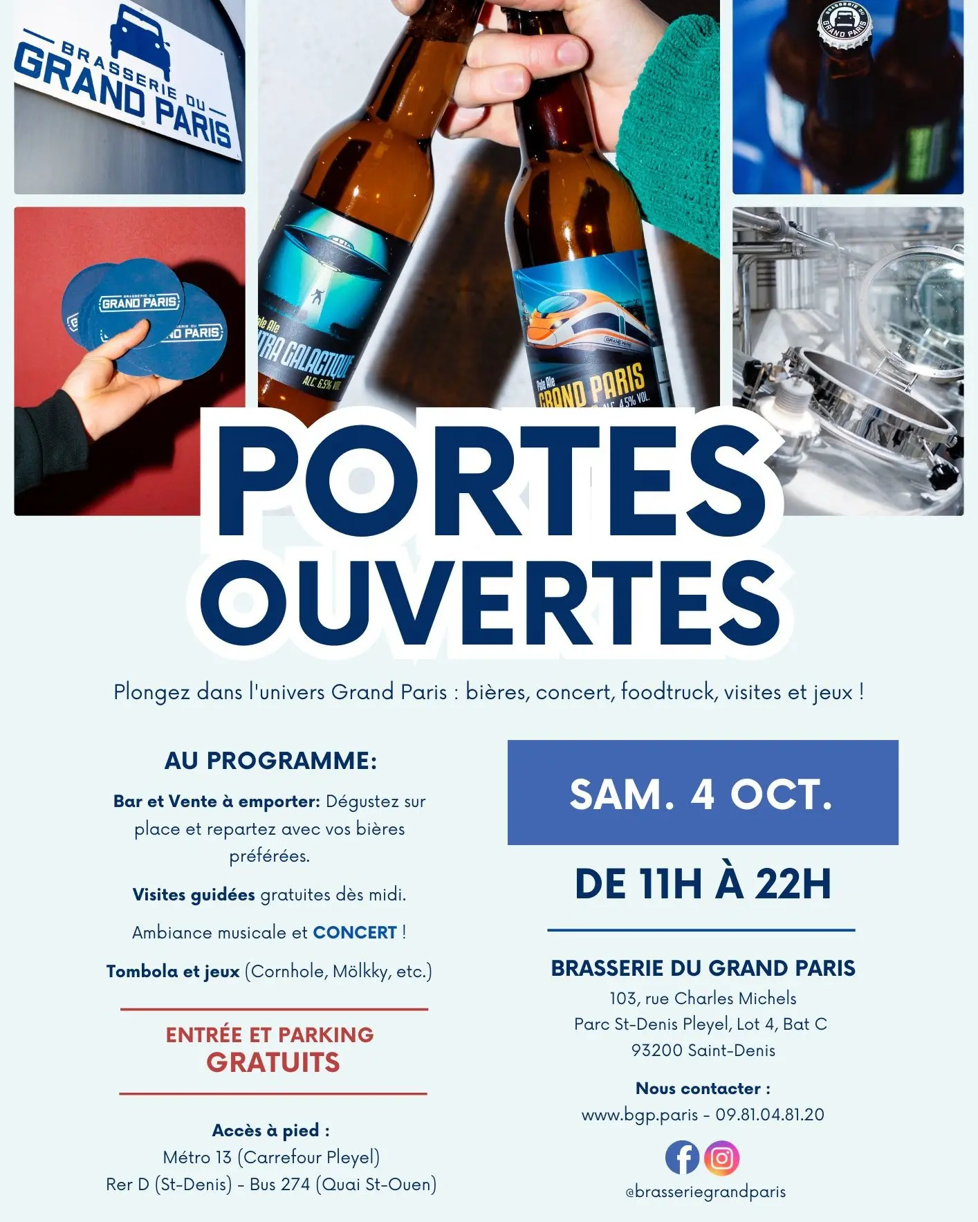 Portes Ouvertes -Brasserie du Grand Paris