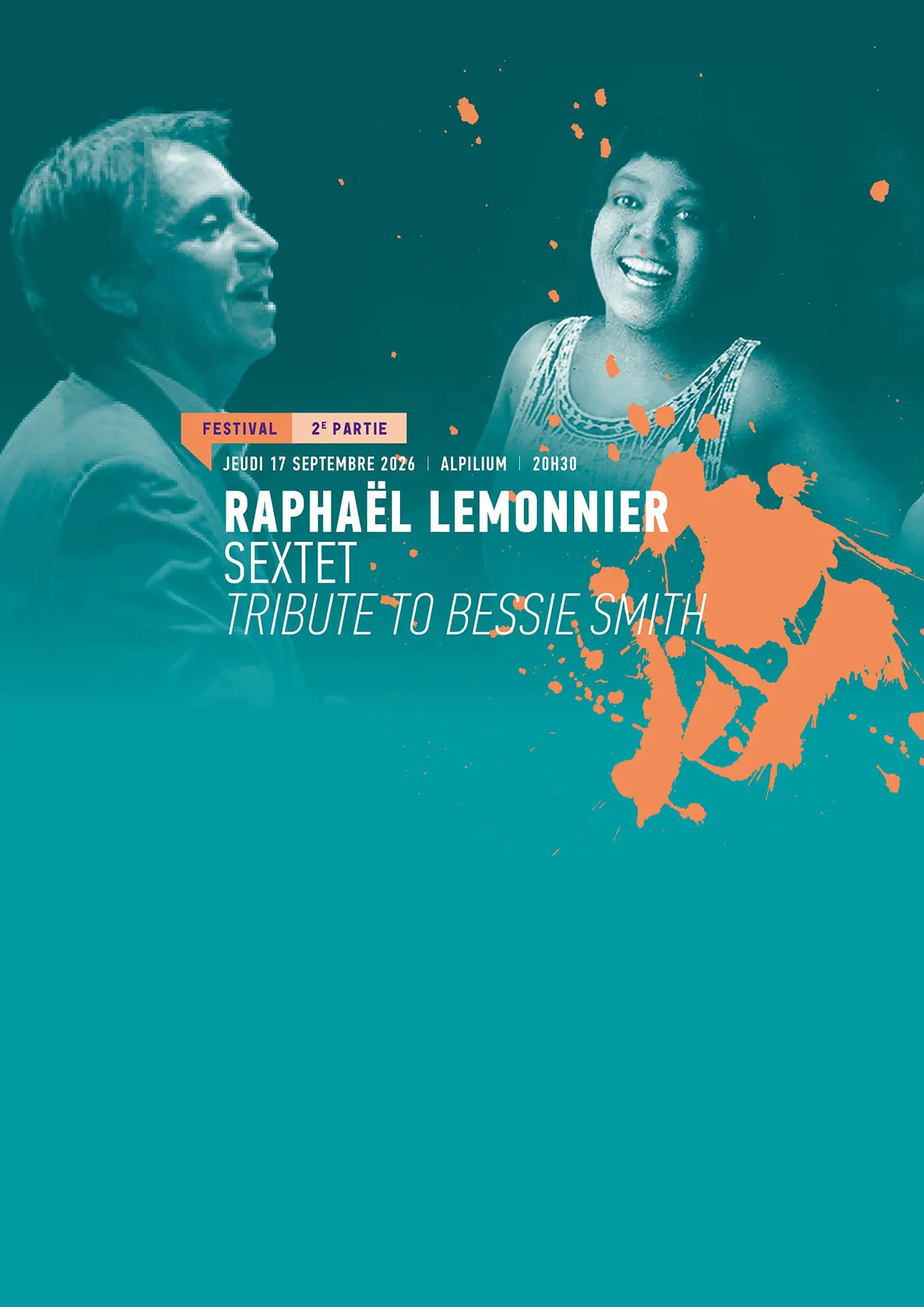 Affiche concert Festival de Jazz - Sextet Raphael Lemonnier le 17.09.2026