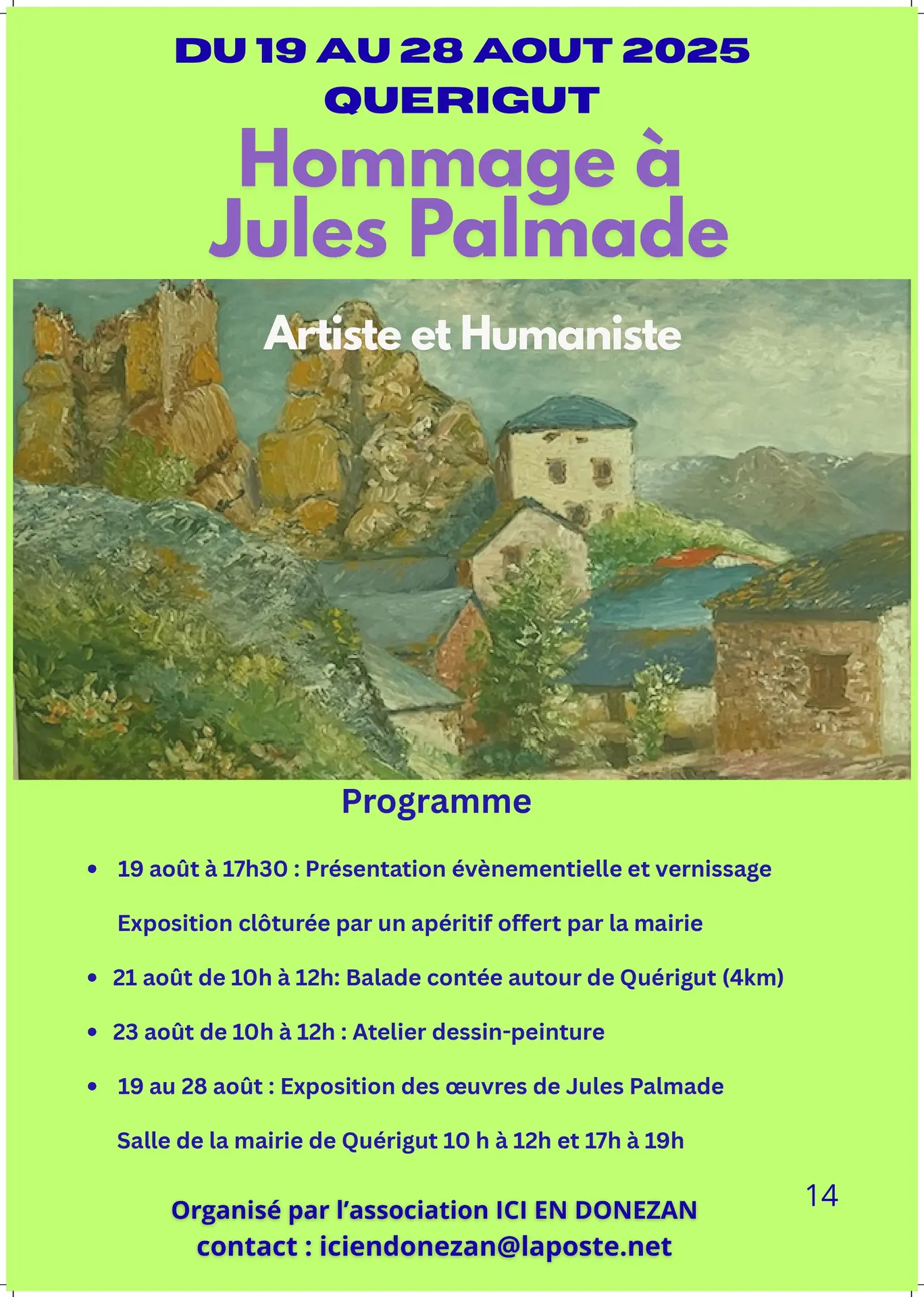 Affiche exposition Jules Palmade