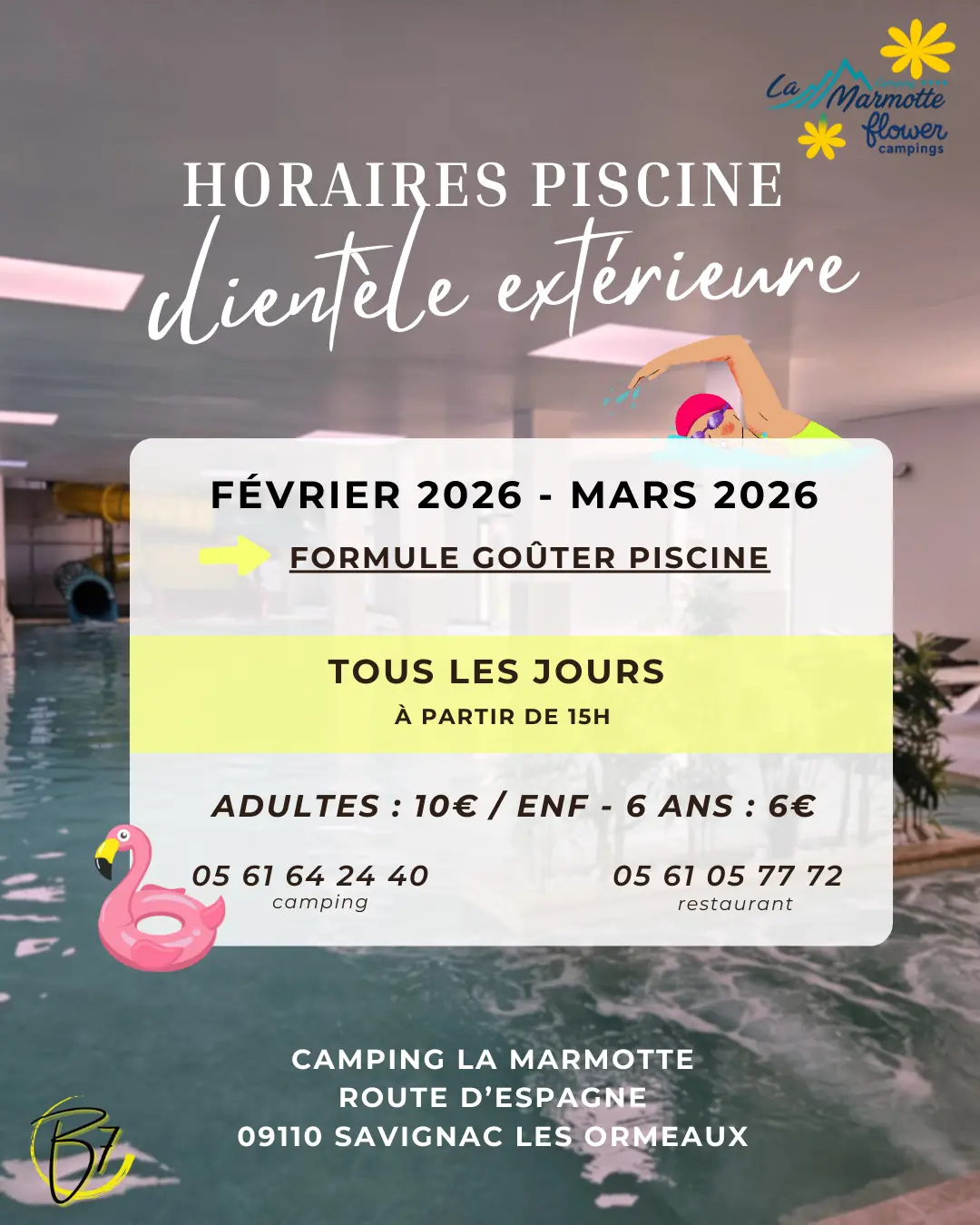 Horaires piscine