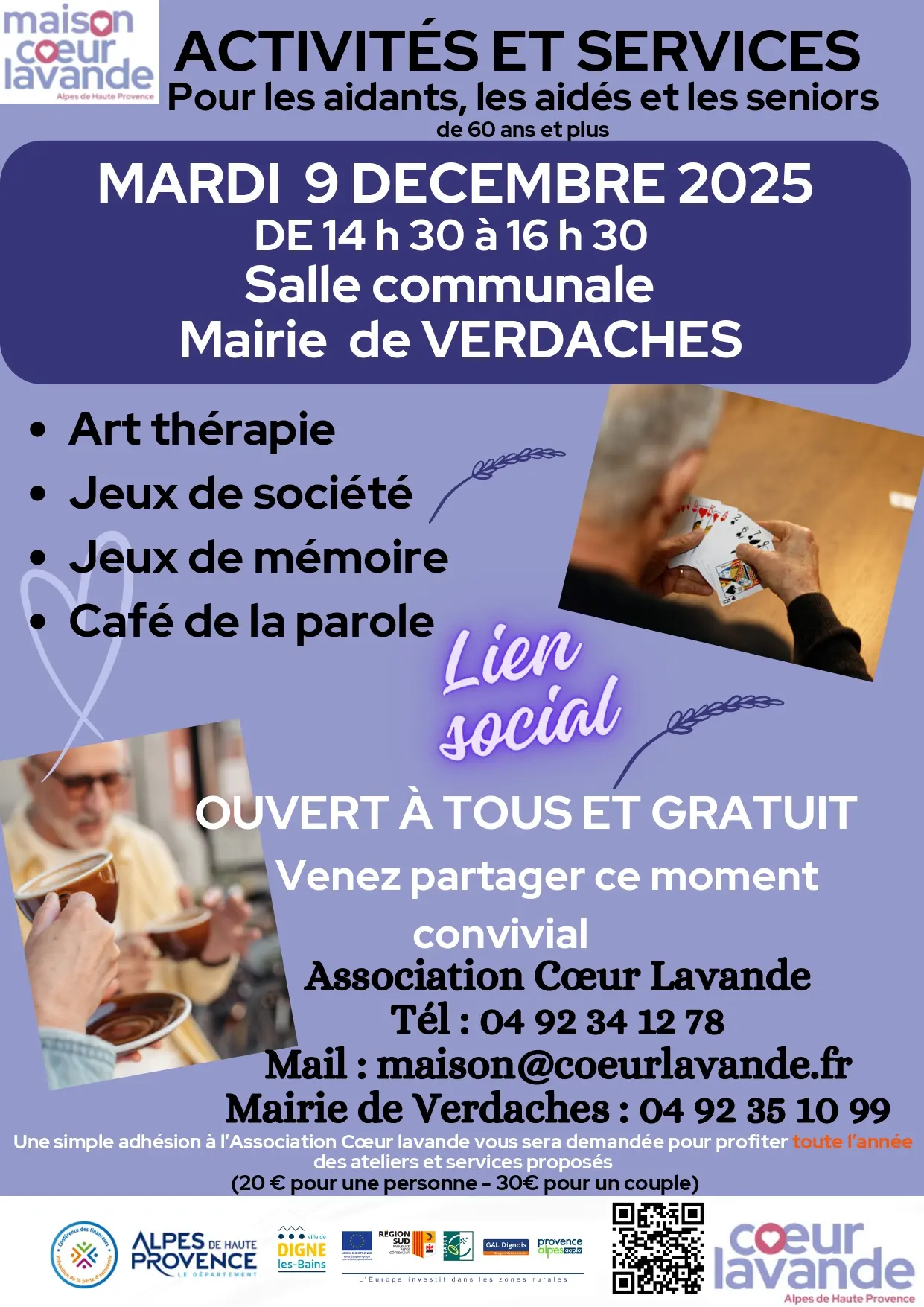 Activités et Services avec Cœur Lavande_Verdaches