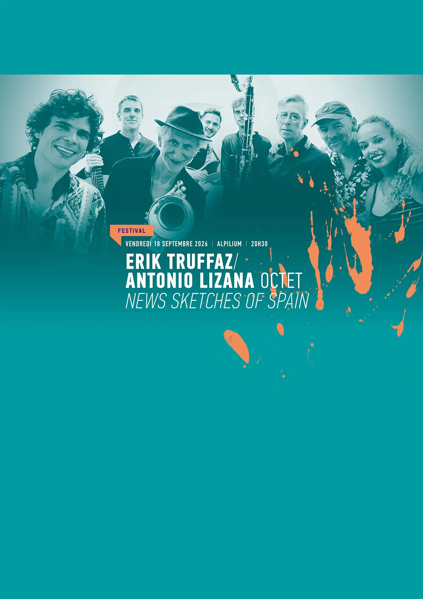 Affiche concert Festival de Jazz- Octet Erik Truffaz le 18.09.2026