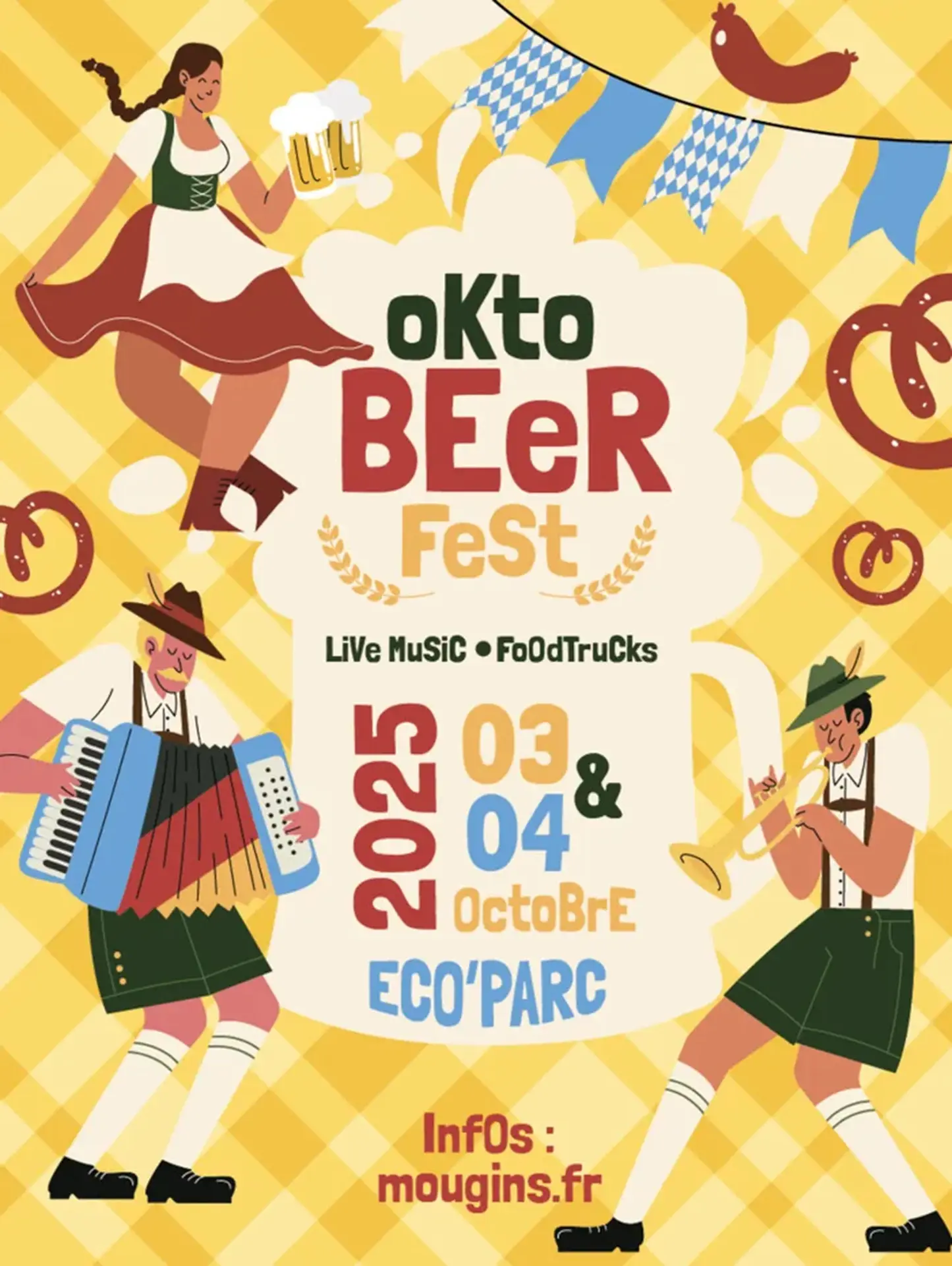 Affiche Oktobeerfest - Fête de la bière à Mougins