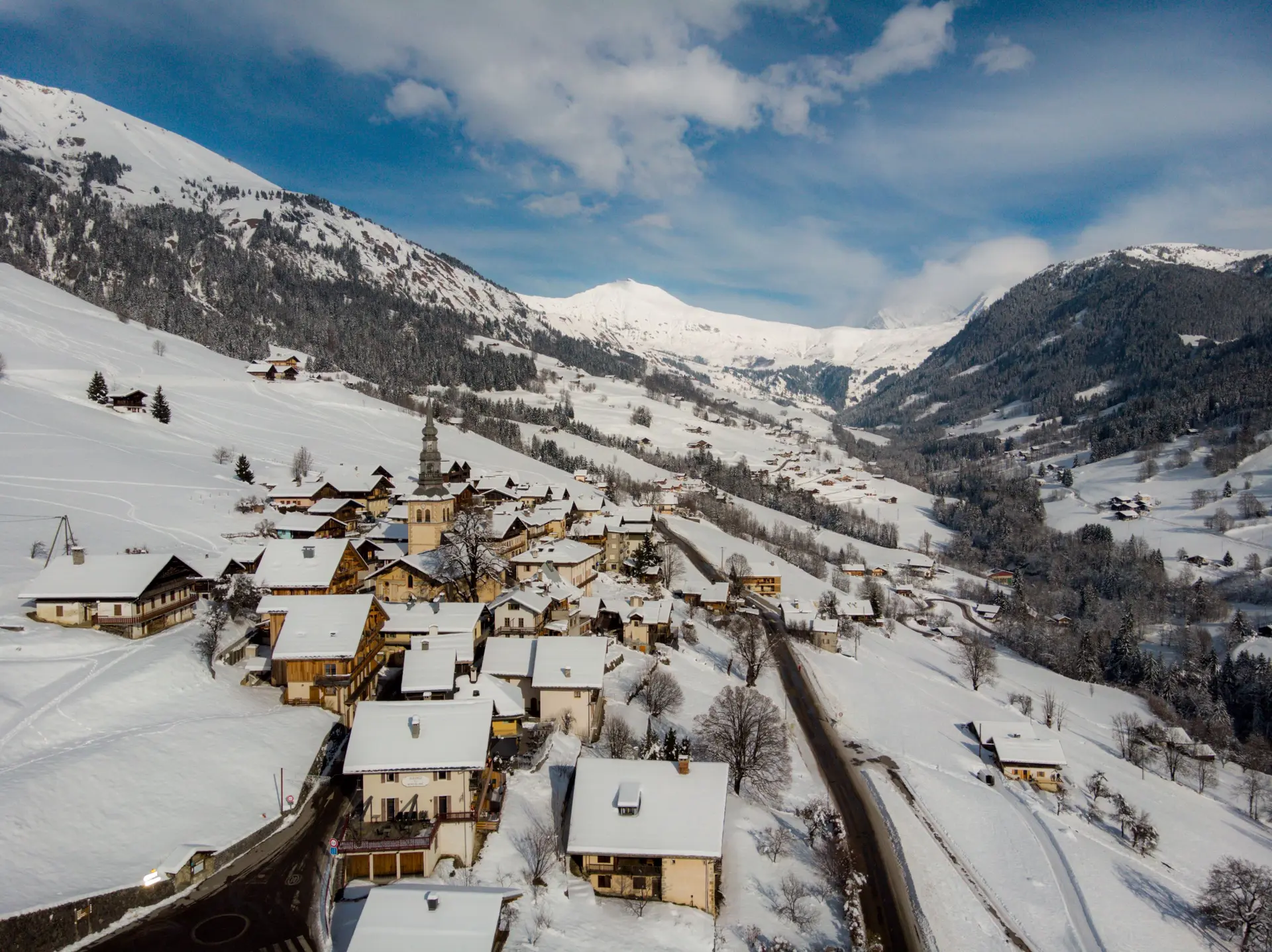 Hauteluce en hiver