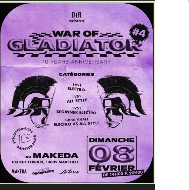 War of gladiator 4 au Makeda