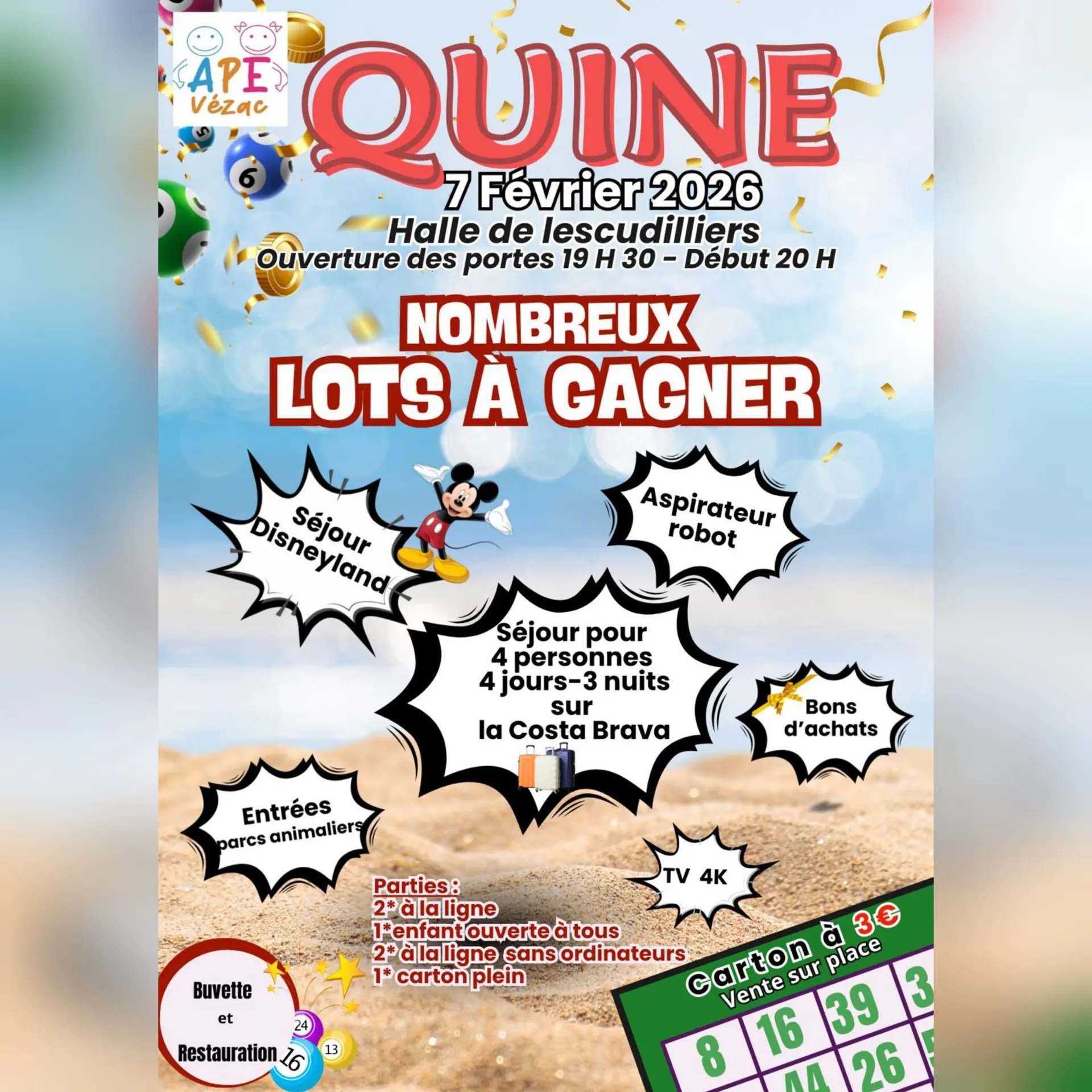 Quine à la Halle de Lescudilliers