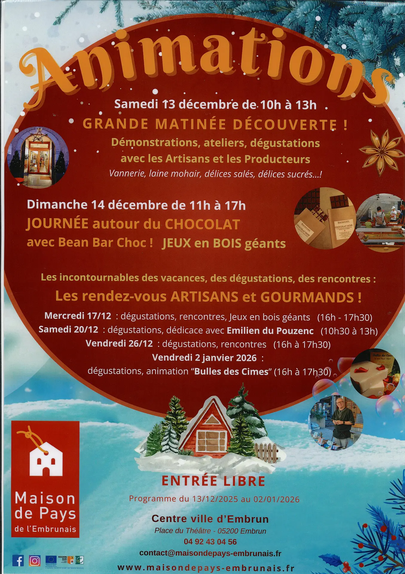 Animation Chocolat et Jeux en bois géants_Embrun