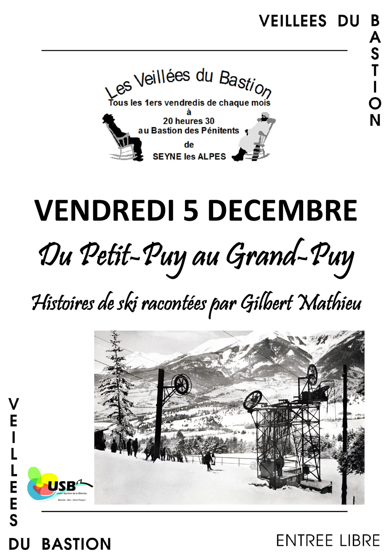 Affiche veillées du bastion