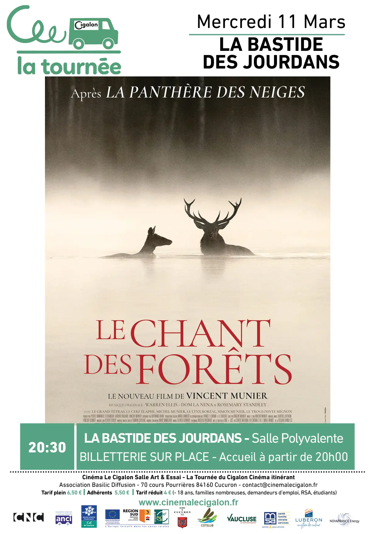 La Tournée du Cigalon  à La Bastide des Jourdans : LE CHANT DES FORÊTS_La Bastide-des-Jourdans