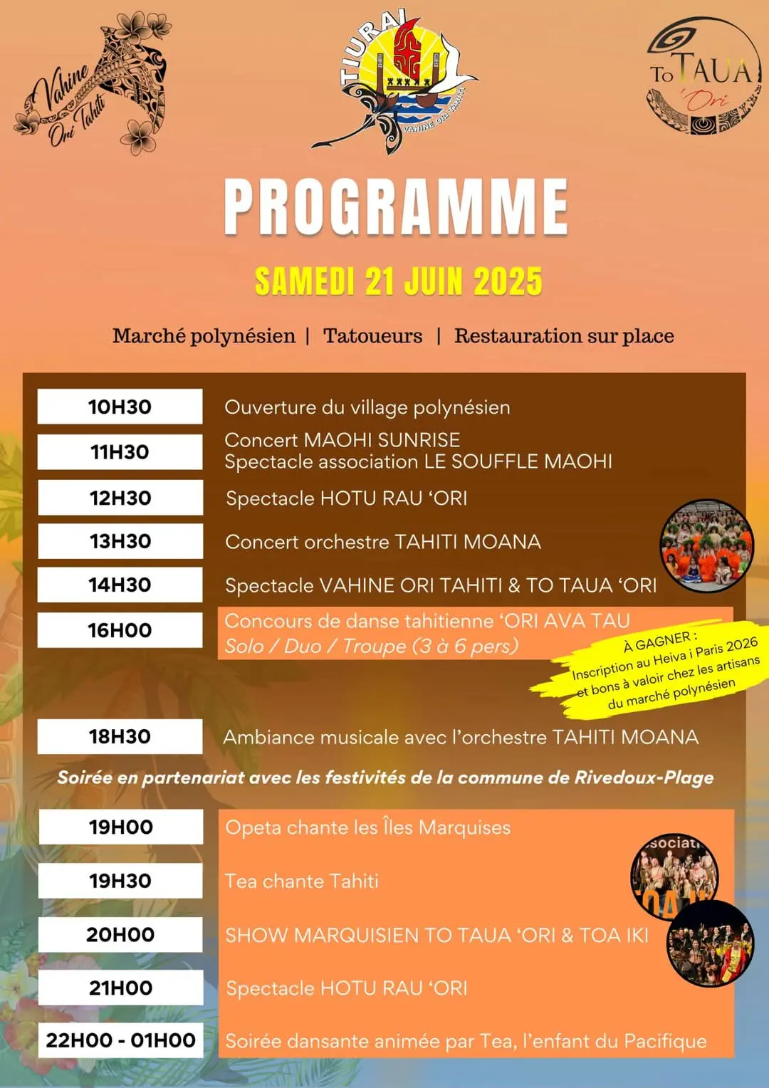 programme 21 juin 2025