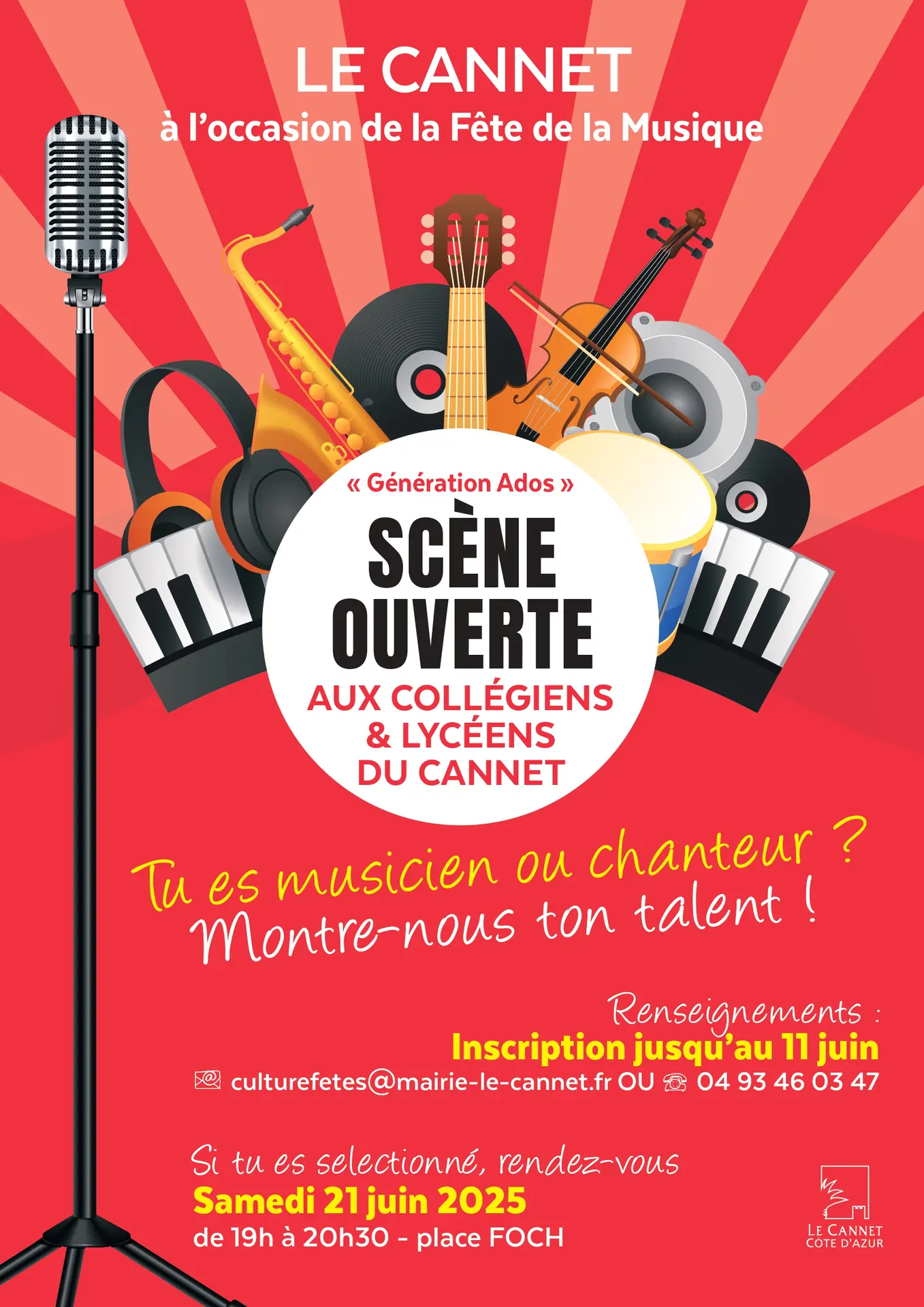 Scène Ouverte aux collégiens et lycéens du Cannet_Le Cannet