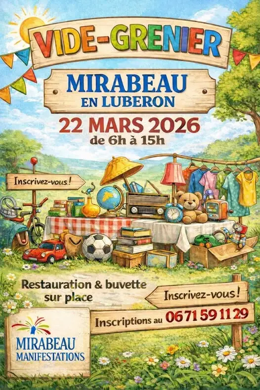 vide grenier à Mirabeau_Mirabeau