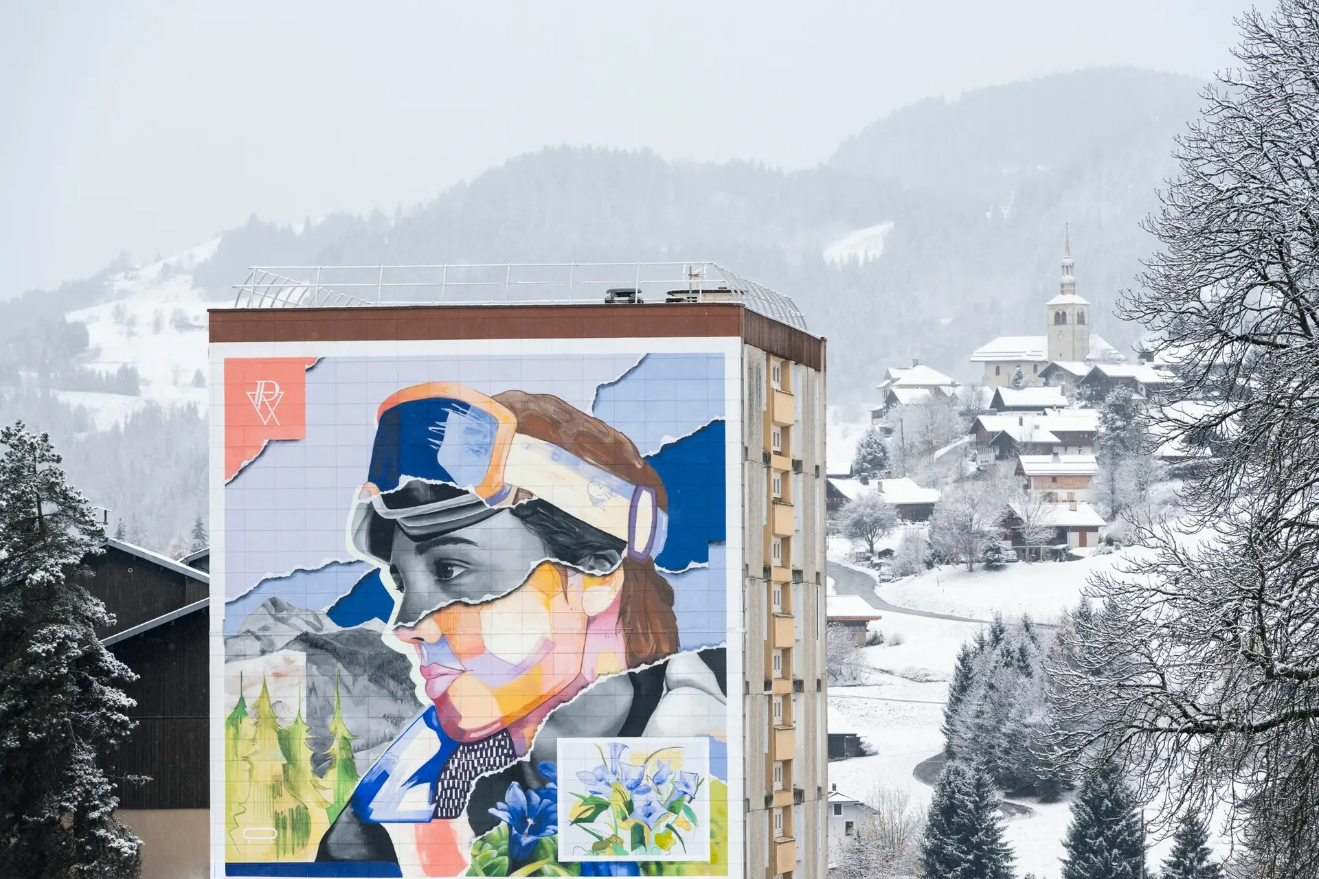 Fresque du duo d'artistes Ensemble Réel