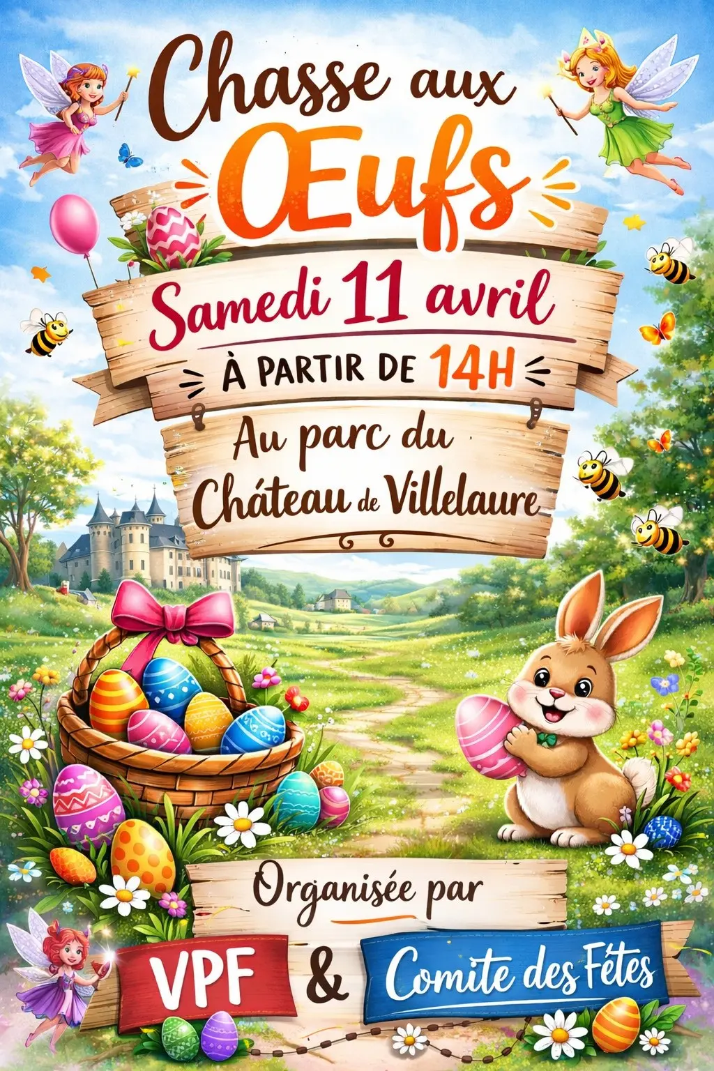 Chasse aux œufs de Pâques à Villelaure_Villelaure