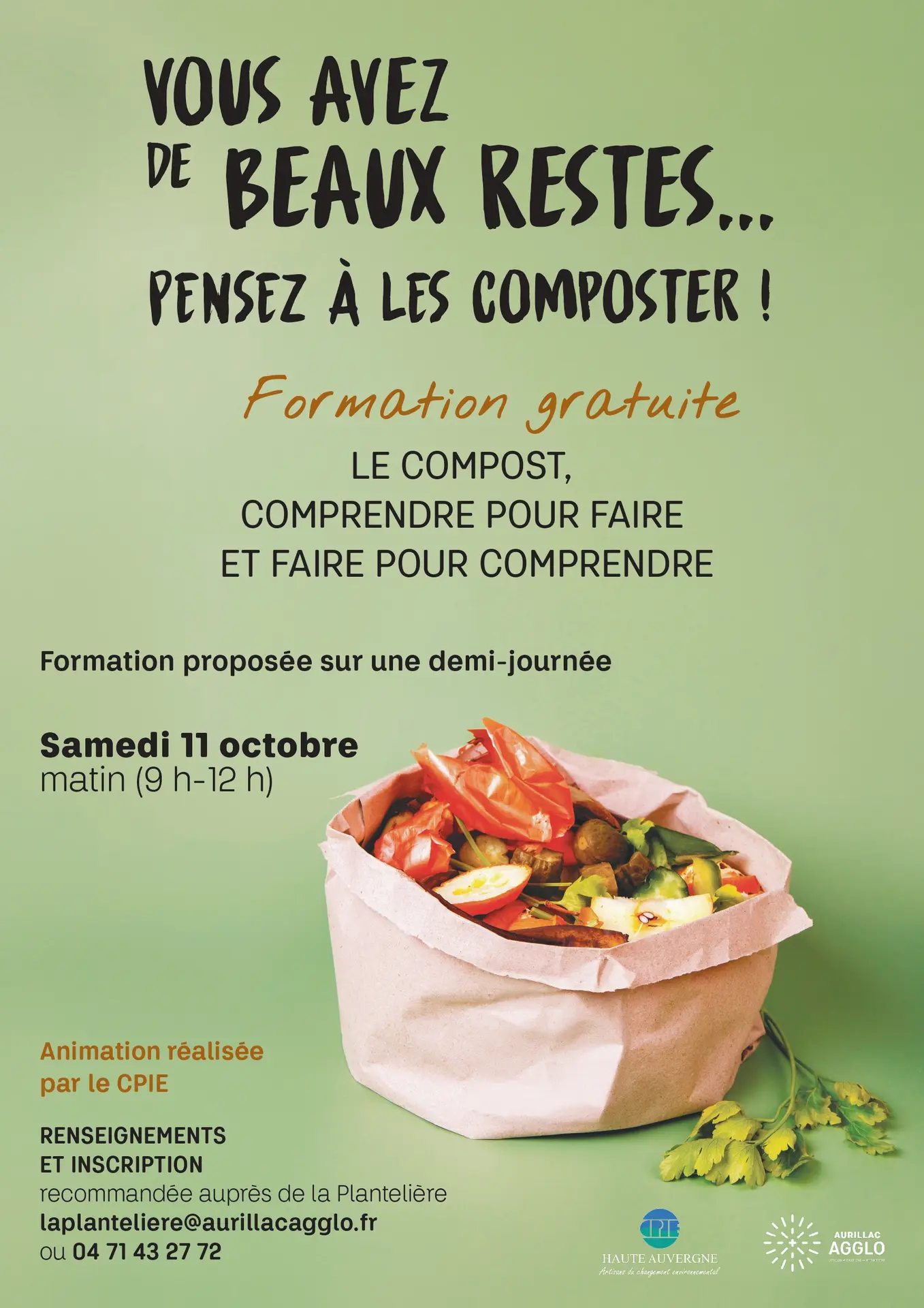 Vous avez de beau restes...pensez à les composter!