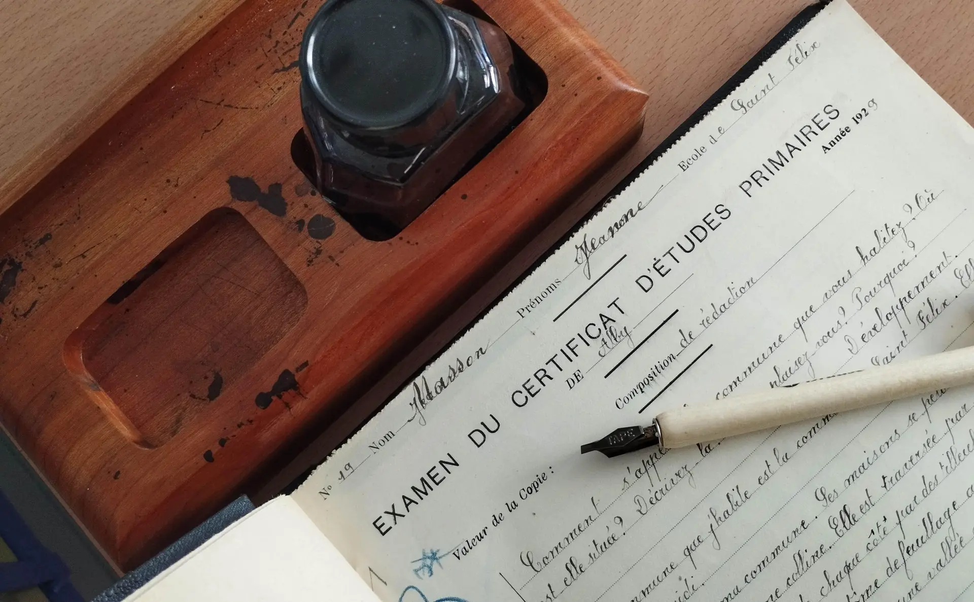 Copie du certificat d'études - 1 T 396