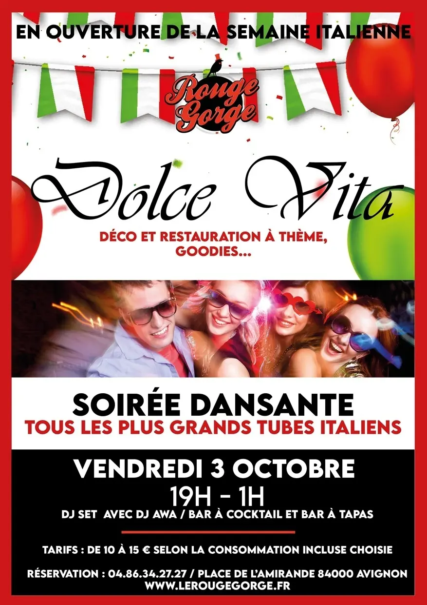 Dolce Vita, La Soirée italienne_Avignon