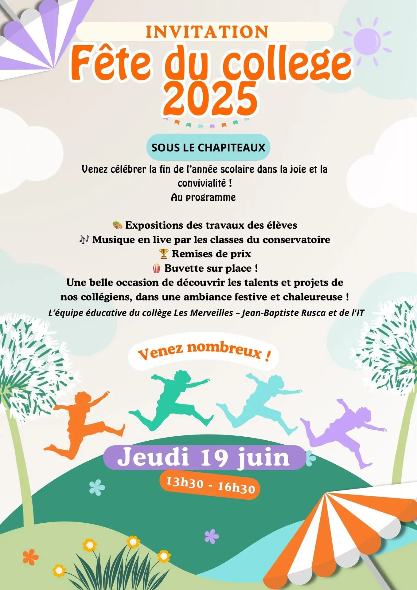 Fête du collège 2025