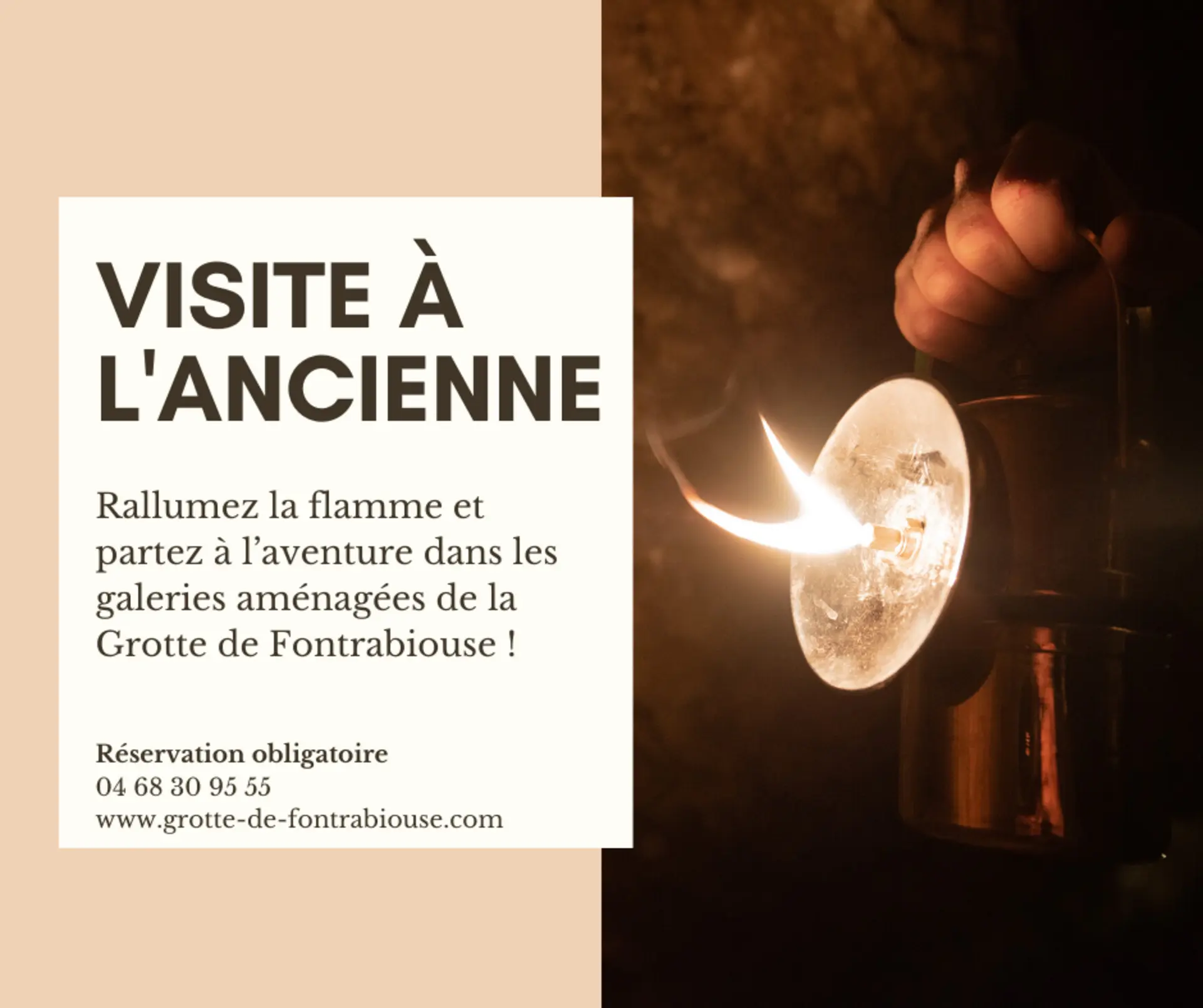 l'affiche de la visite à l'ancienne