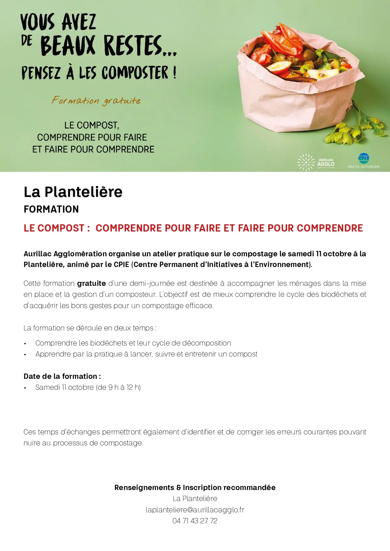 Vous avez de beau restes...pensez à les composter!