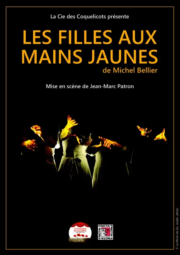 Affiches théâtre les filles aux mains jaunes
